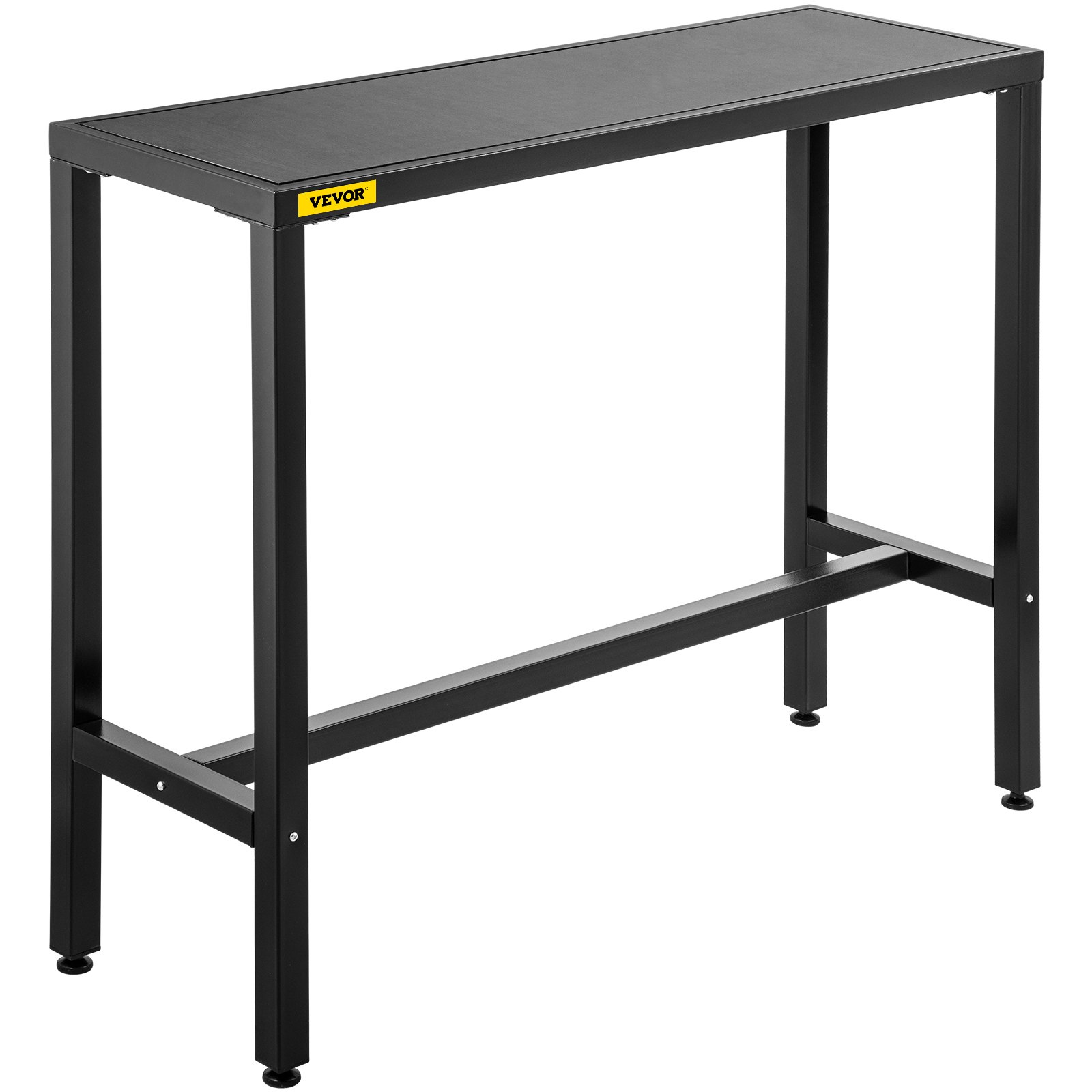 VEVOR Outdoor Bar Table, 46.5" L x 15" W x 38.6" H, Narrow Rectangular