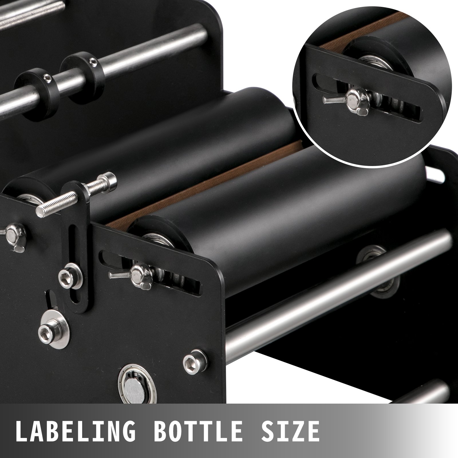 VEVOR MT-30 Round Bottle Labeling Machine, Manual Label Applicator, 20 ...