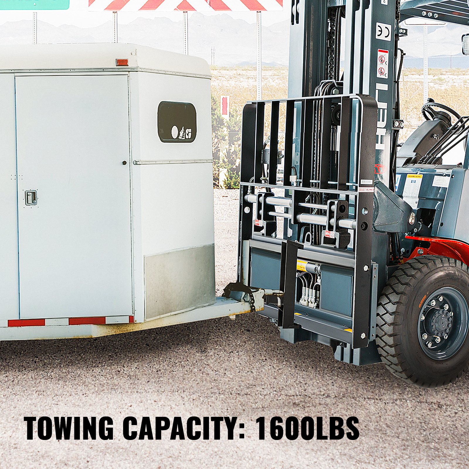VEVOR Heavy Duty Trailer Hitch Receiver 2 Inch Forklift Skid Steer ...