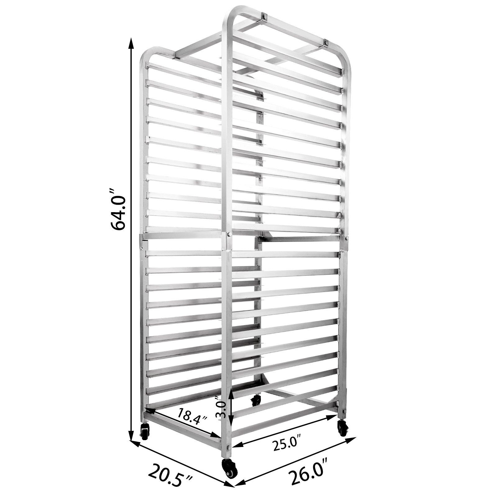 VEVOR 20-Tier Bakery Rack Bun Pan Rack 26