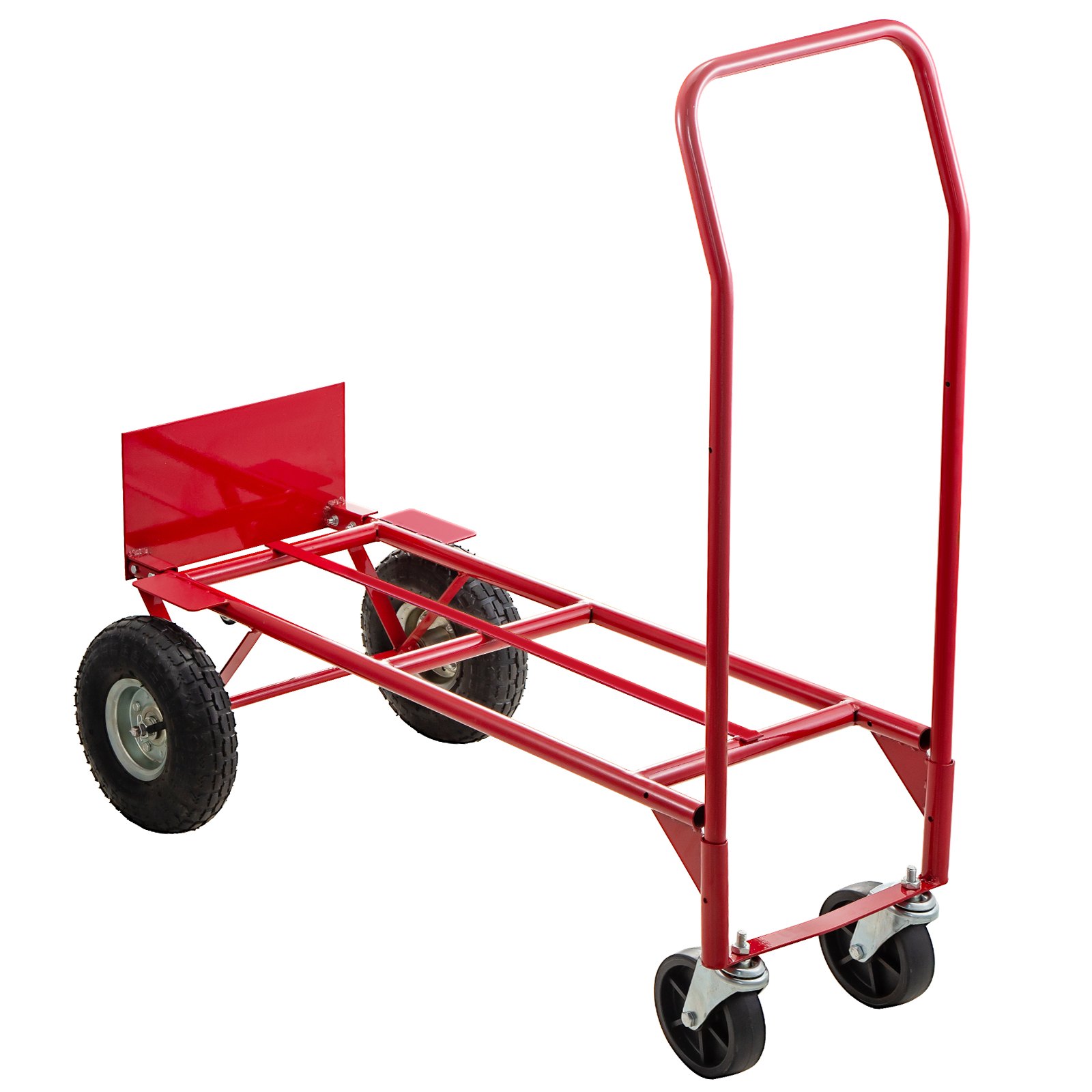 Hand Truck Convertible Dolly 200lb/300lb with 10inch PneumaticWheels in ...