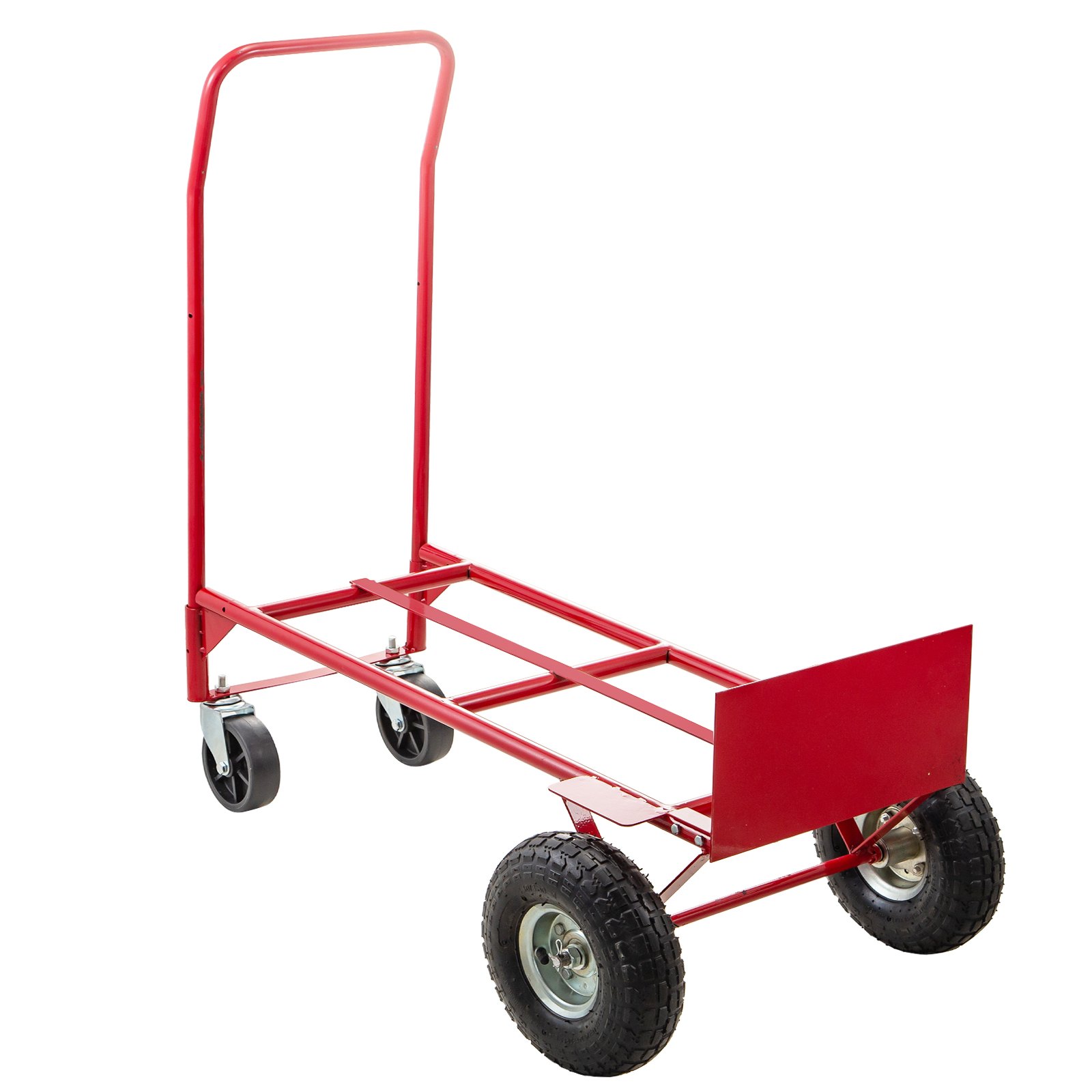 Hand Truck Convertible Dolly 200lb/300lb with 10inch PneumaticWheels in ...