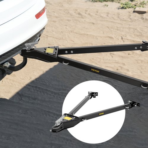 VEVOR Tow Bar, 5000 lbs Towing Capacity, PowderCoating Steel Bumper