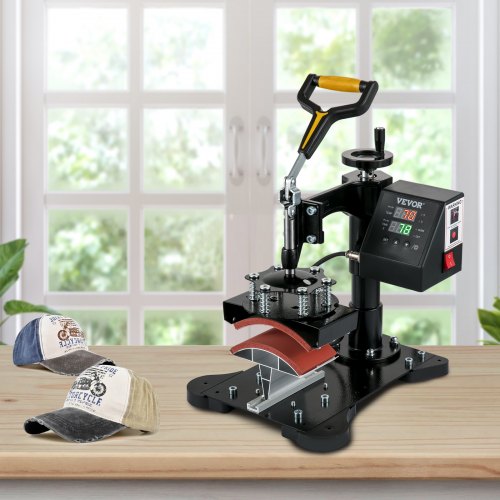 VEVOR Cap Press, 3.1 x 5.5 inch Hat Press Machine, Dual Digital Control