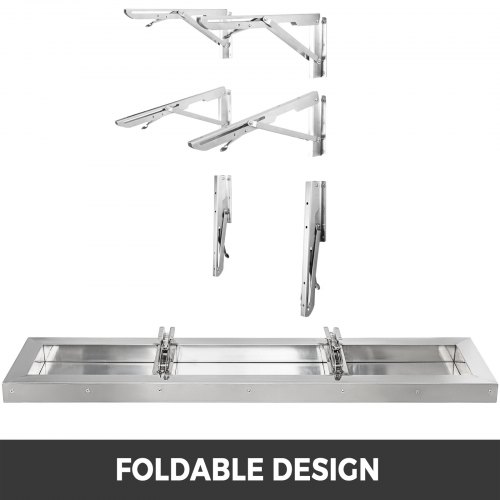 4 Foot Shelf For Concession Window Tabletop Foldable Food Truck ...