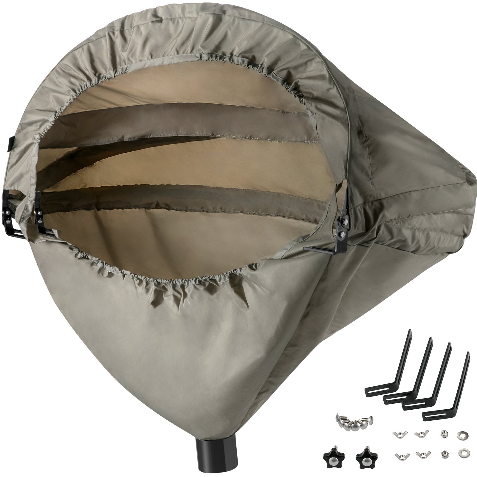 VEVOR Miter Saw Hood Chop Dust Collection 50x30x40 Inch Folding