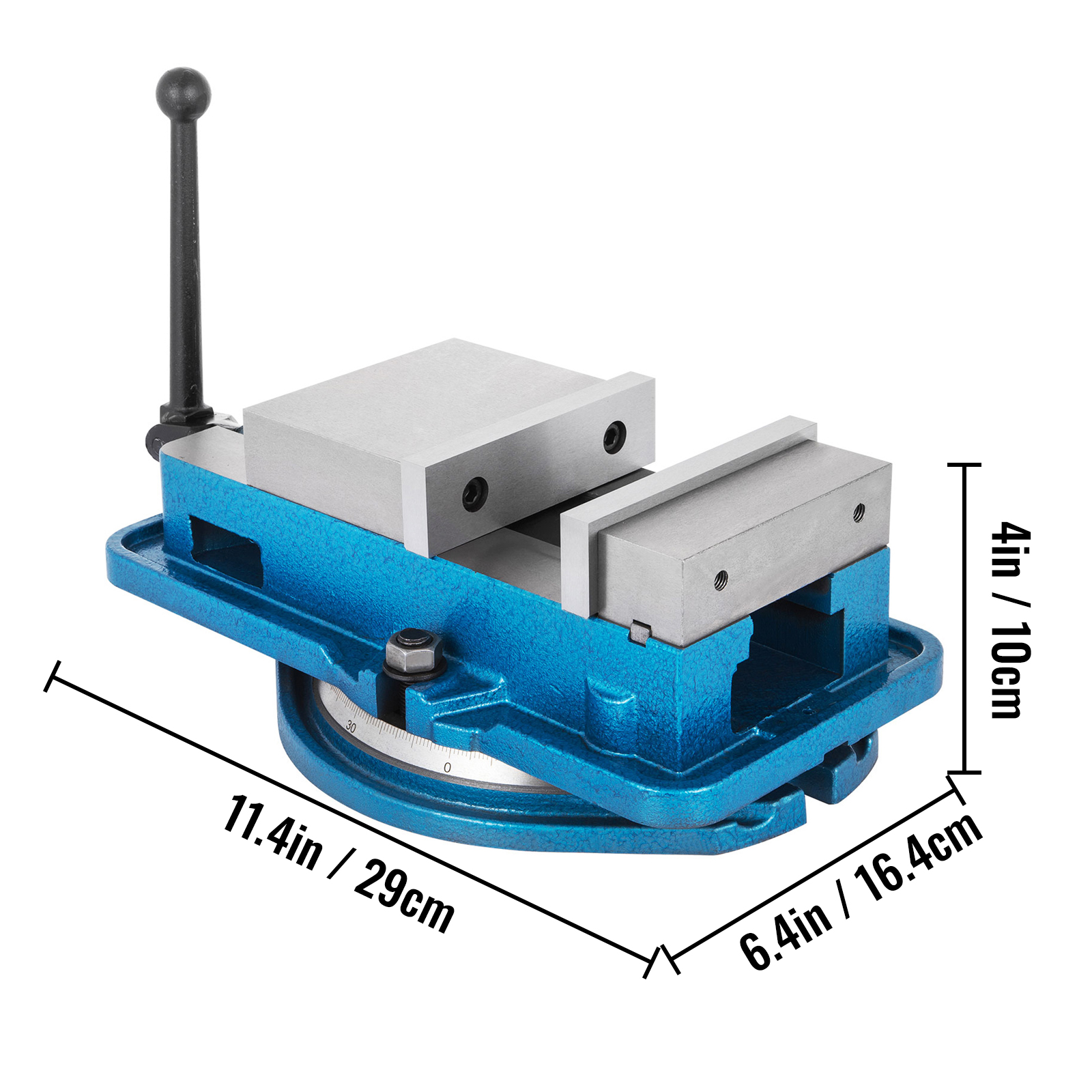 3" Milling Machine Lockdown Vise Swivel Hardened With 360 Degree