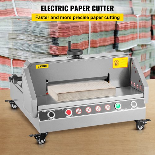 VEVOR Electric Paper Cutter 0330 Cutting Width, Electric Paper Trimmer, 40mm Cutting Thickness
