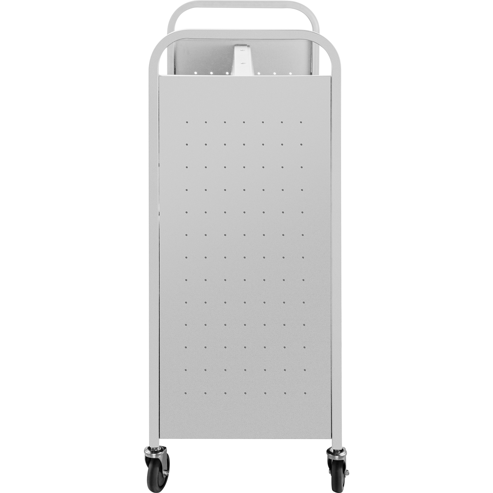 Book Cart Library Cart 200lb with Double Sided WShaped Sloped Shelves