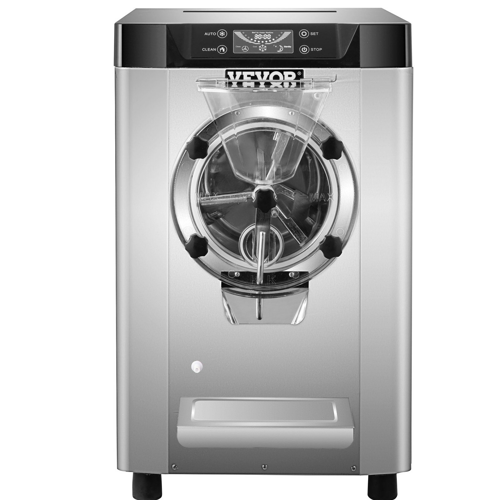 VEVOR Commercial Hard Ice Cream Machine Hard Serve Ice Cream Maker w/ 4