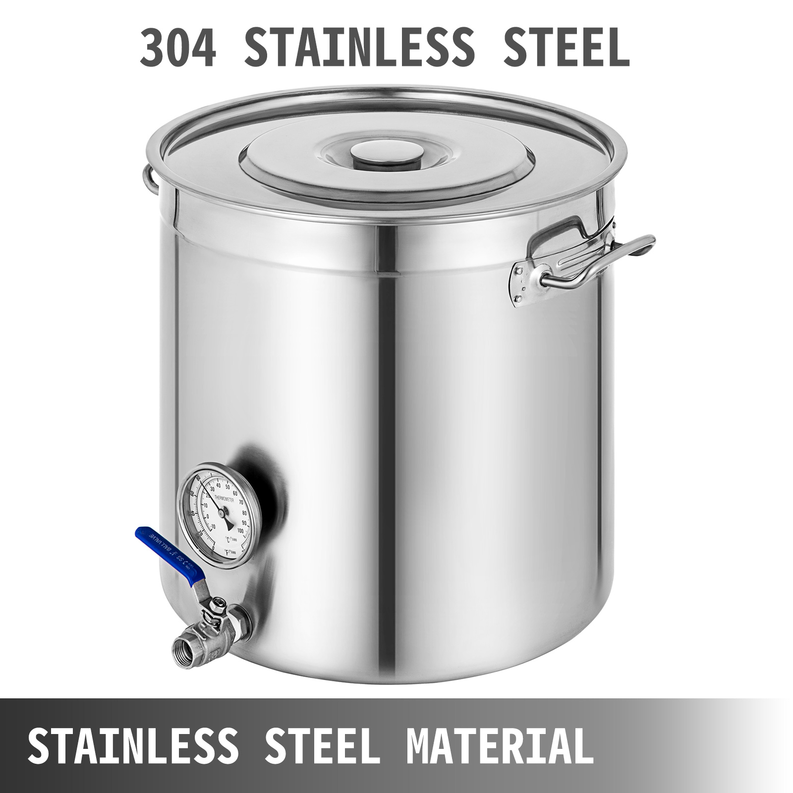 74 Qt Stock Pot Stainless Steel Home Brew Kettle Brewing Stock Pot Beer
