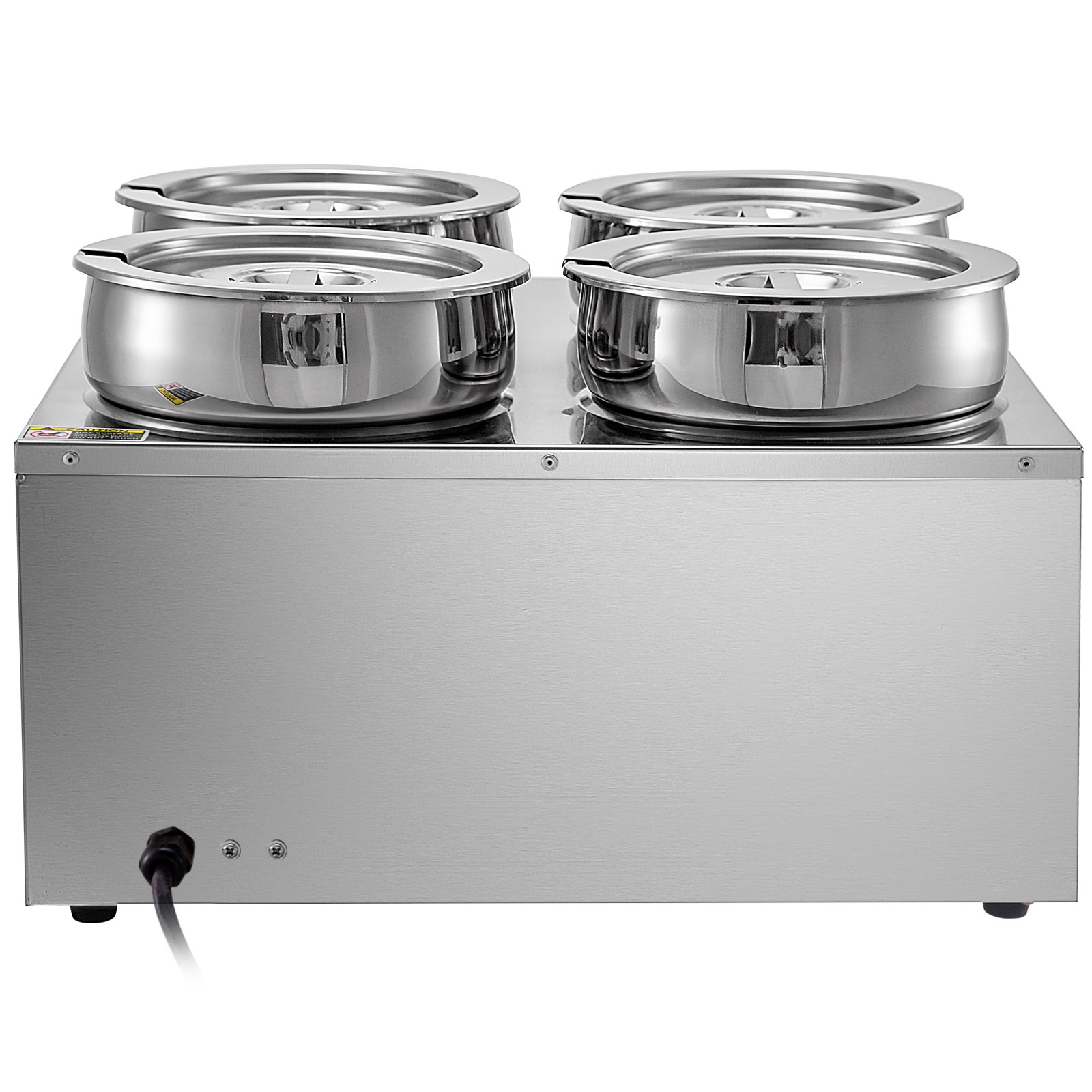 VEVOR 110V Commercial Soup Warmer 29.6 Qt Capacity, 1500W Electric Food Warmer Adjustable Temp