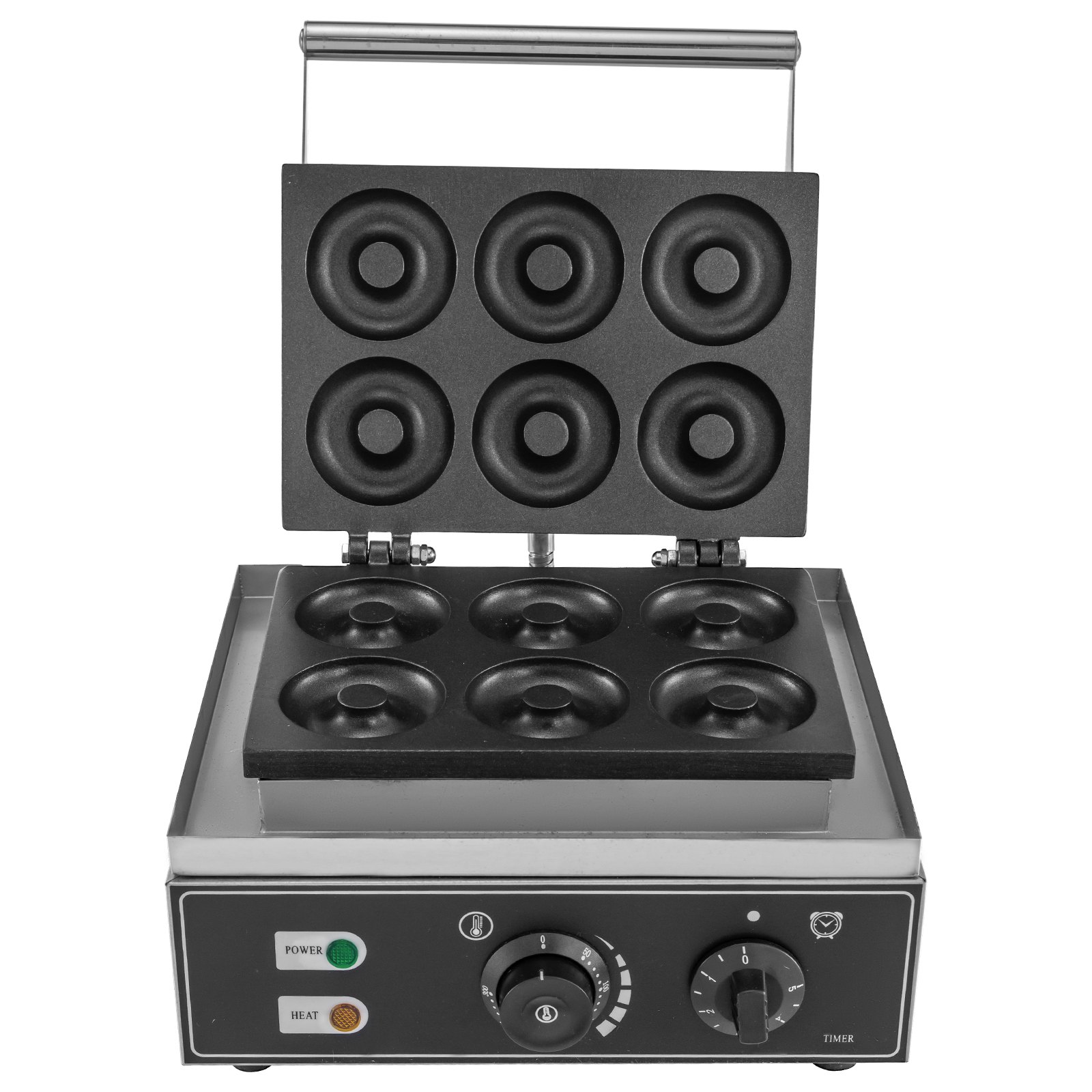 CNCEST Commercial Non-Stick Waffle Donut Machine Plum Flower 5 Holes