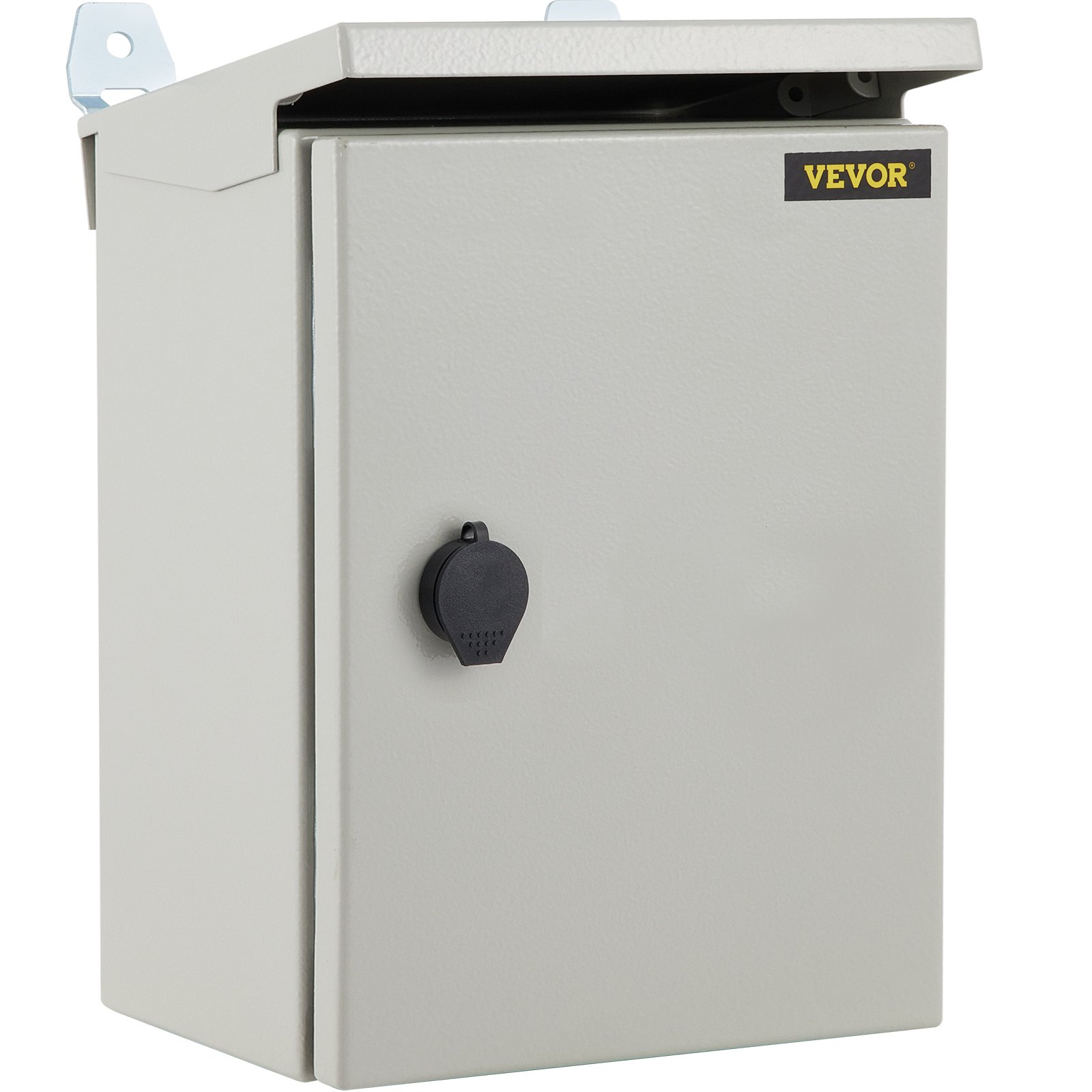 VEVOR NEMA 4 / IP65 Waterproof Electrical Enclosure - 24x16x12 Inch, Steel Junction Box With Hinged Lid & Rain Hood