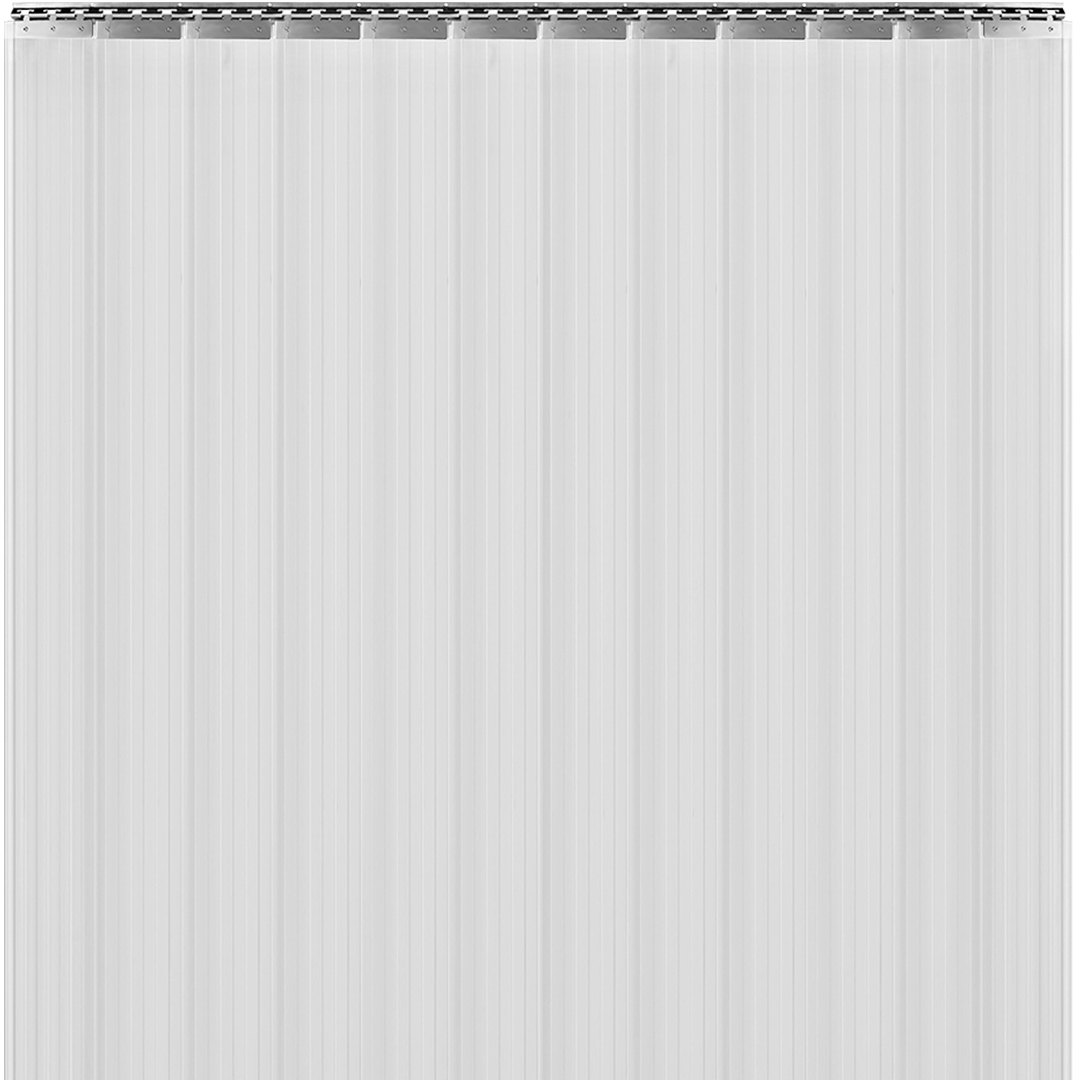 VEVOR Plastic Curtain, 6ft Width x 8ft Height Plastic Strip Curtain, Clear PVC Freezer Curtain