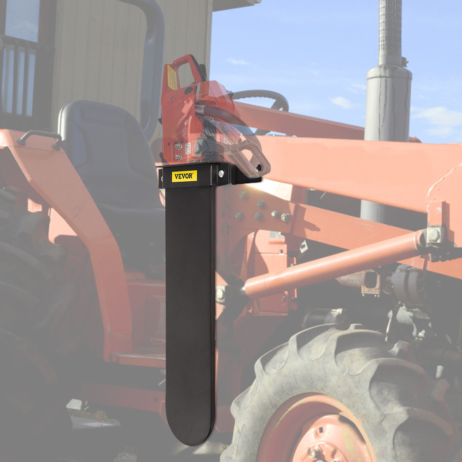 VEVOR Chainsaw Holder, 21.5" x 5.1" Powder Coated SPCC Steel, Tool