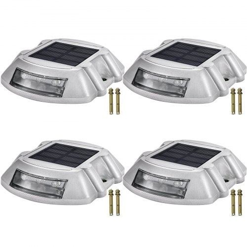 VEVOR Driveway Lights 4Pack Solar Driveway Lights Bright White with