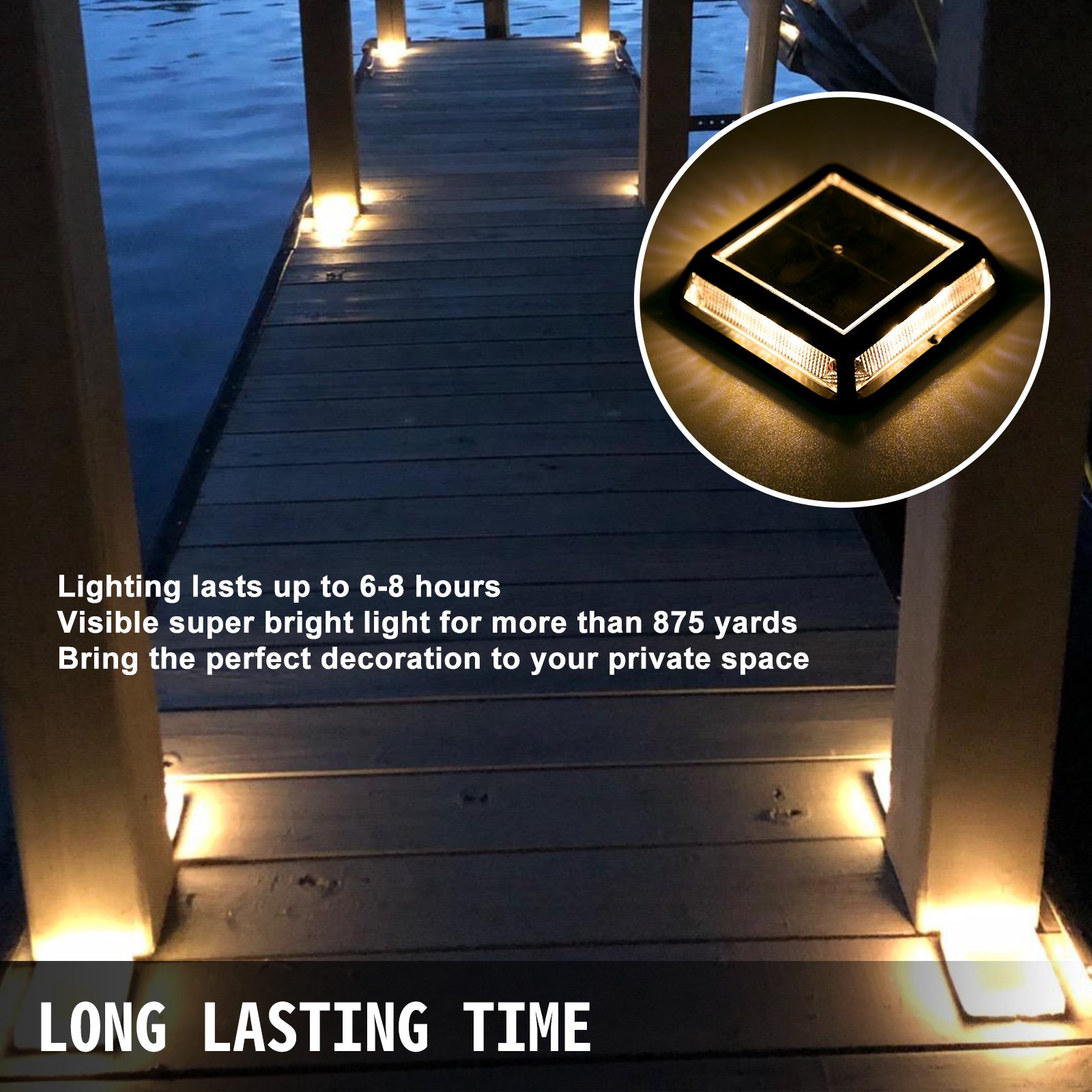 Solar Deck Lights Driveway Lights 12 Pcs Solar Driveway Lights Deck