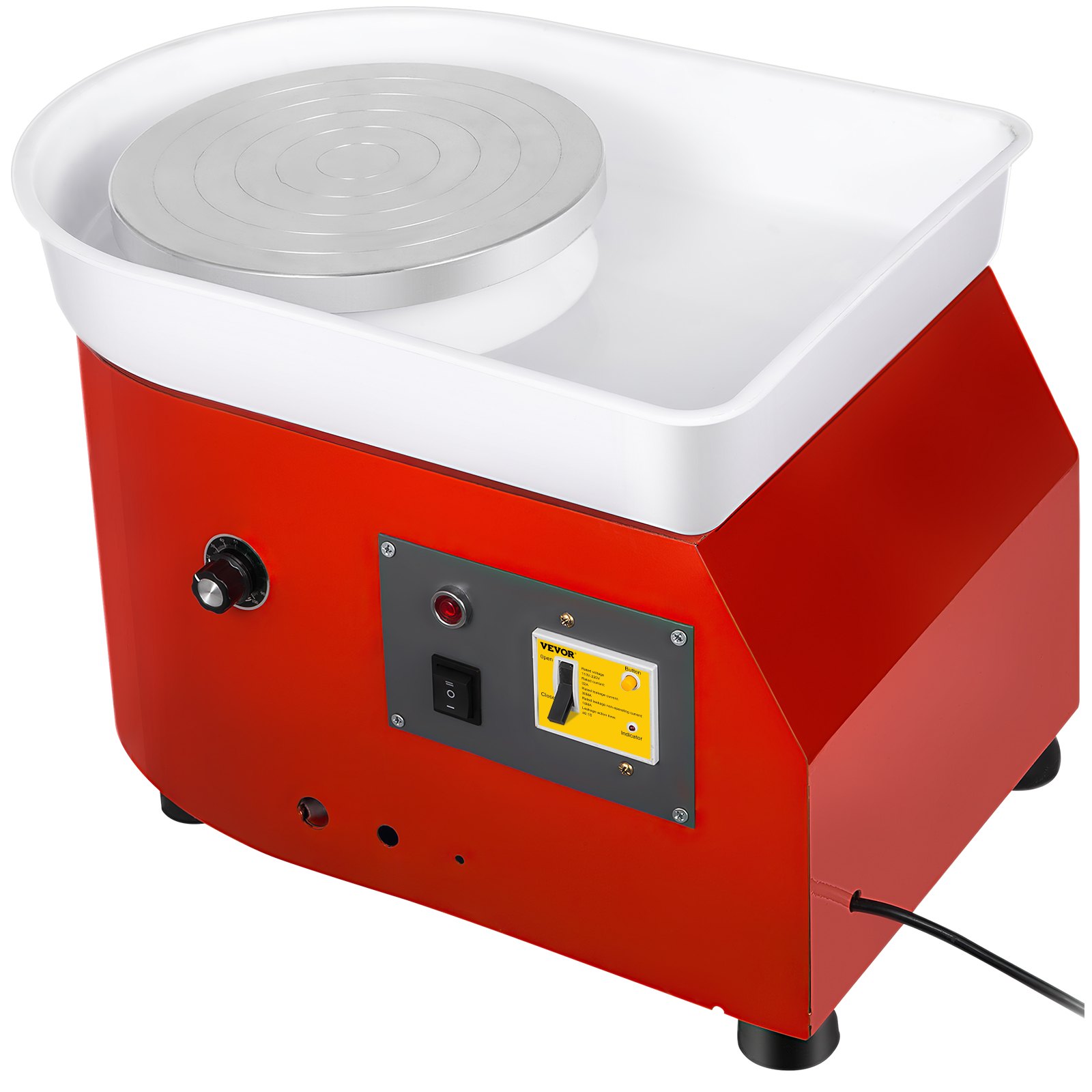280w 110v Electric Pottery Wheel Ceramic Machine 25cm Work Clay Art Craft Diy VEVOR US