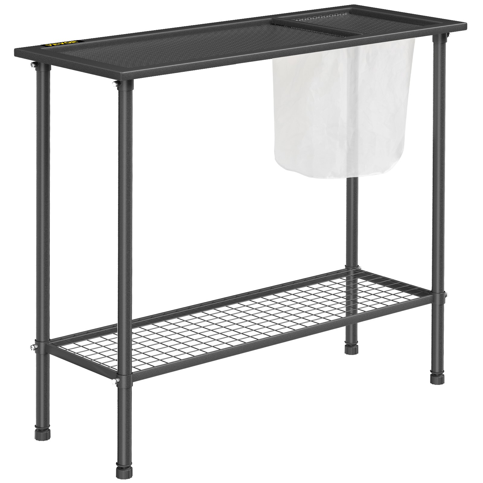 VEVOR Potting Bench, 39" L x 15" W x 33" H, Steel Outdoor Workstation