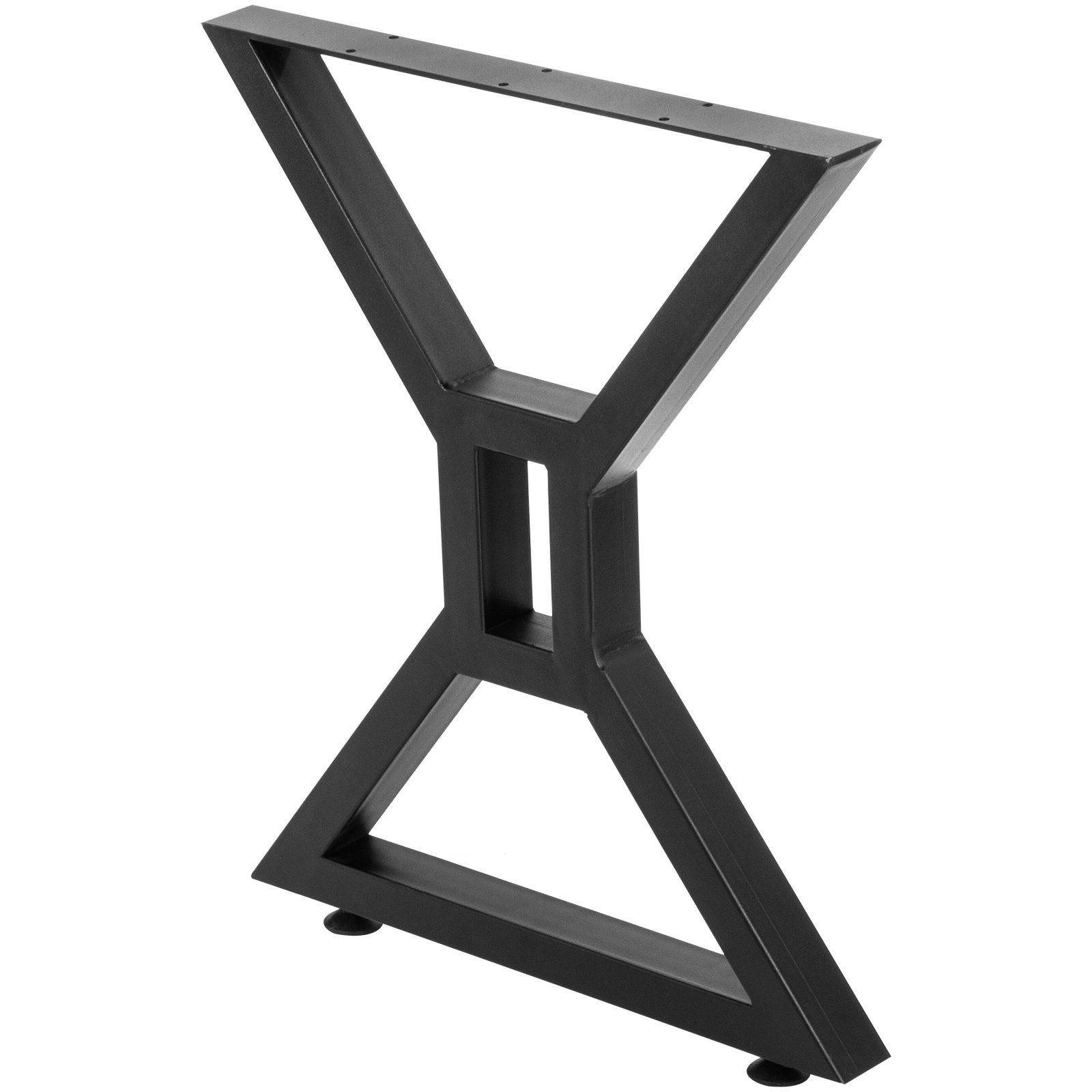 VEVOR Dining Table Legs 28 inch, Metal Table Legs 2PCs, Hollow XShaped Legs 440 Lbs Load