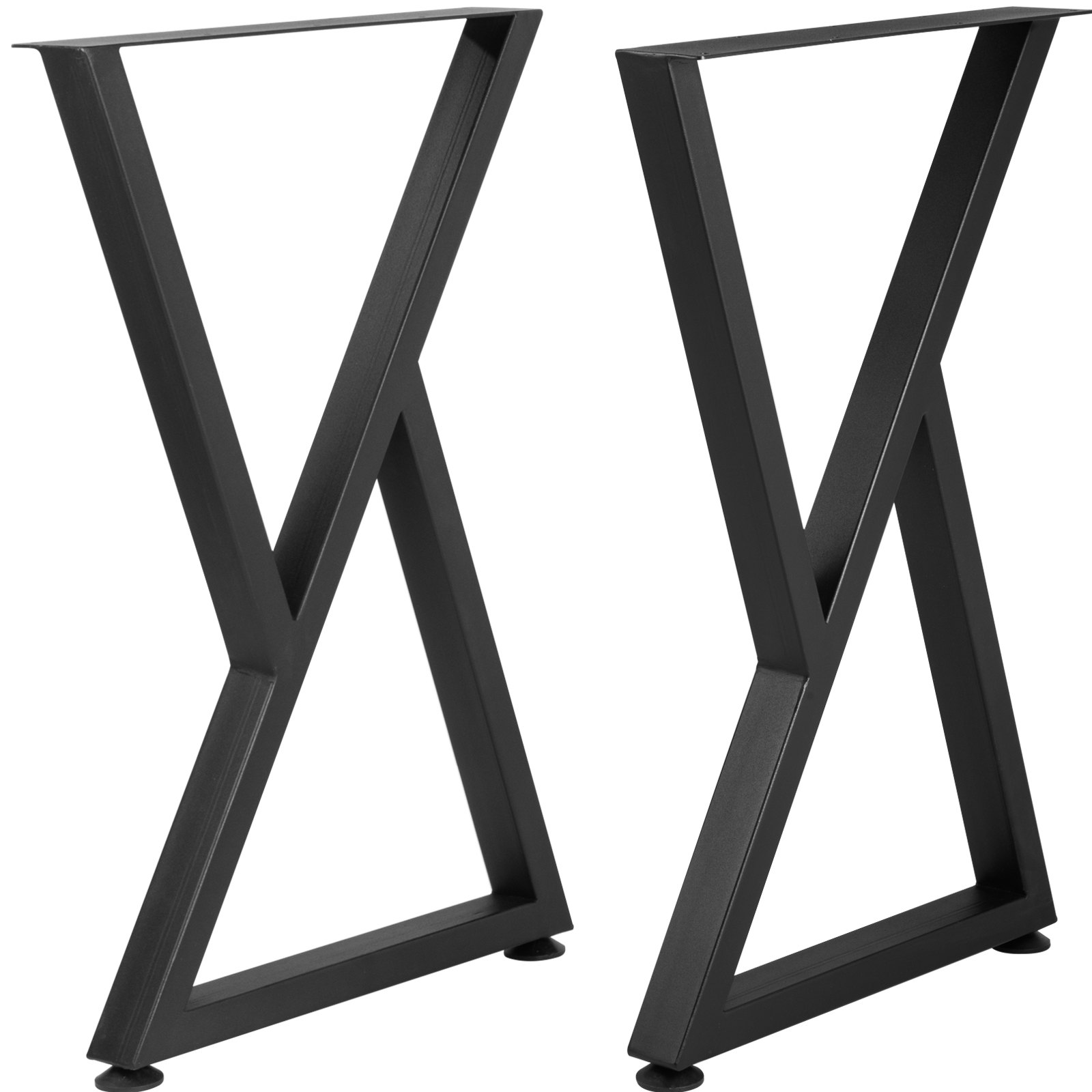 VEVOR Metal Table Legs, 28x18 inch Desk Legs, Set of 2, Heavy Duty
