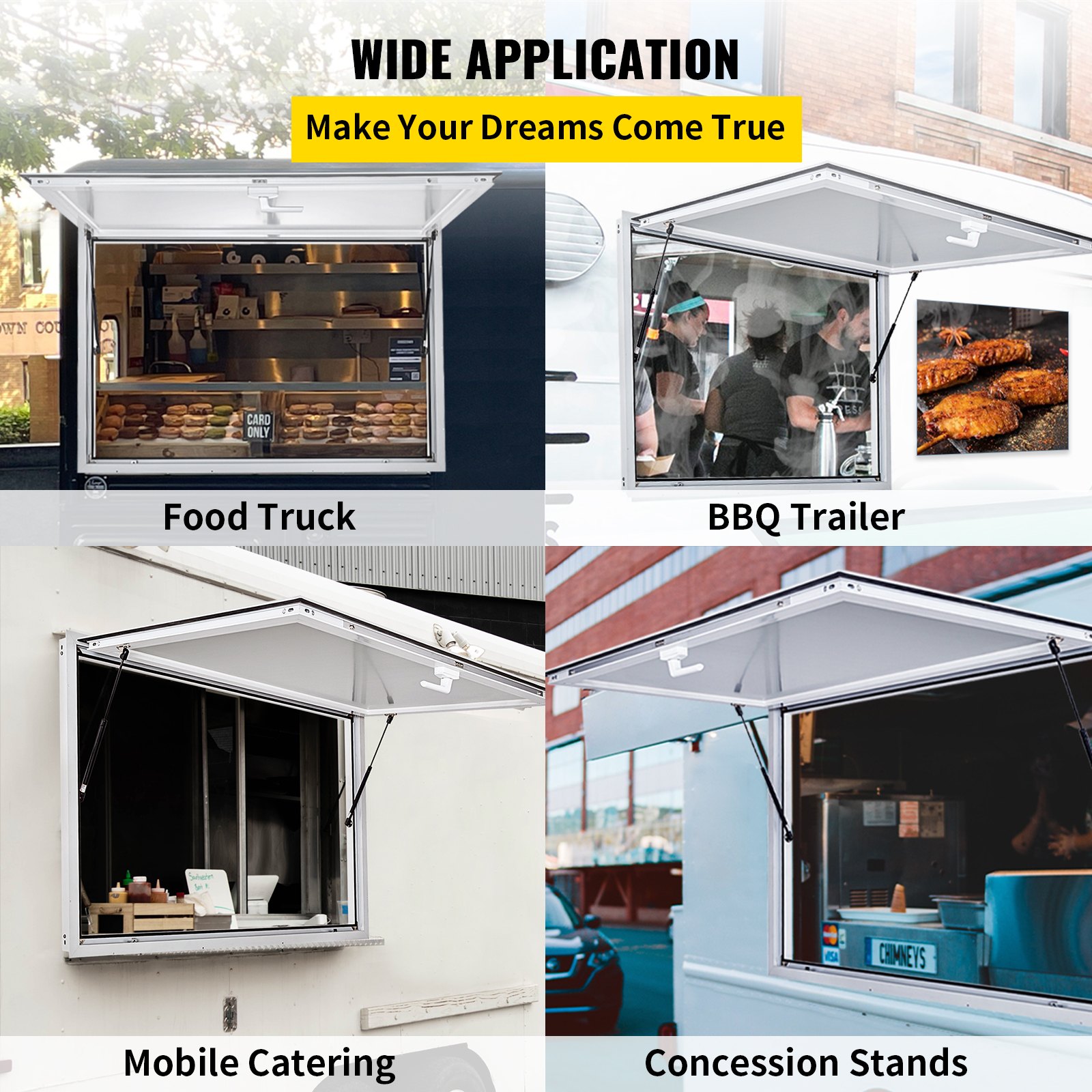 Concession Stand Window, Concession Windows, 48 x 36 Inches, with