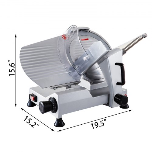 VEVOR Commercial Meat Slicer, 10 inch Electric Food Slicer, 240W Frozen