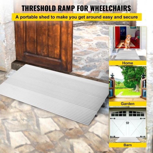 Vevor Transition Entry Ramp Modular Threshold Ramp Aluminum 3