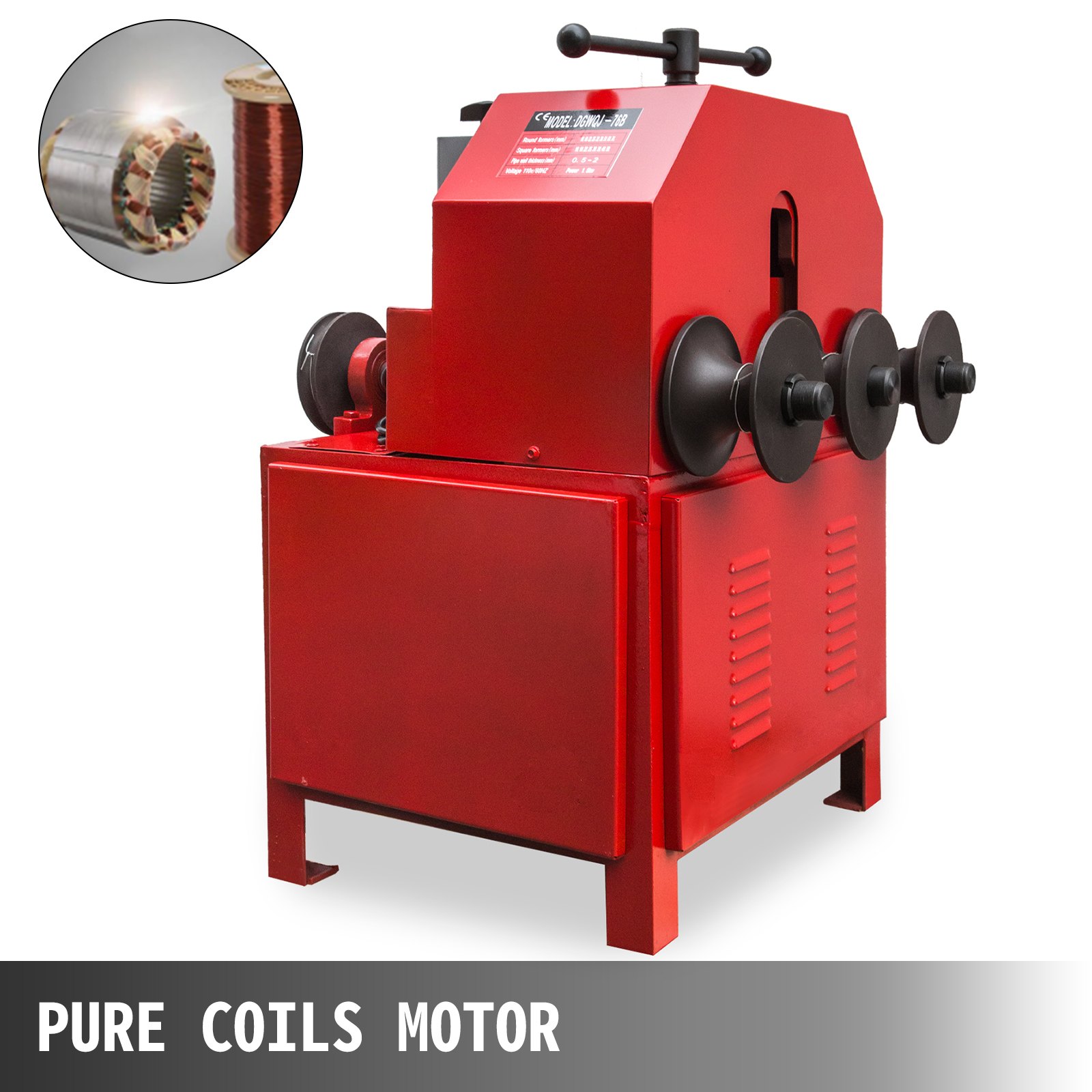 VEVOR Pipe Tube Bender, 9 Round and 8 Square Die Set Electric Pipe Tube