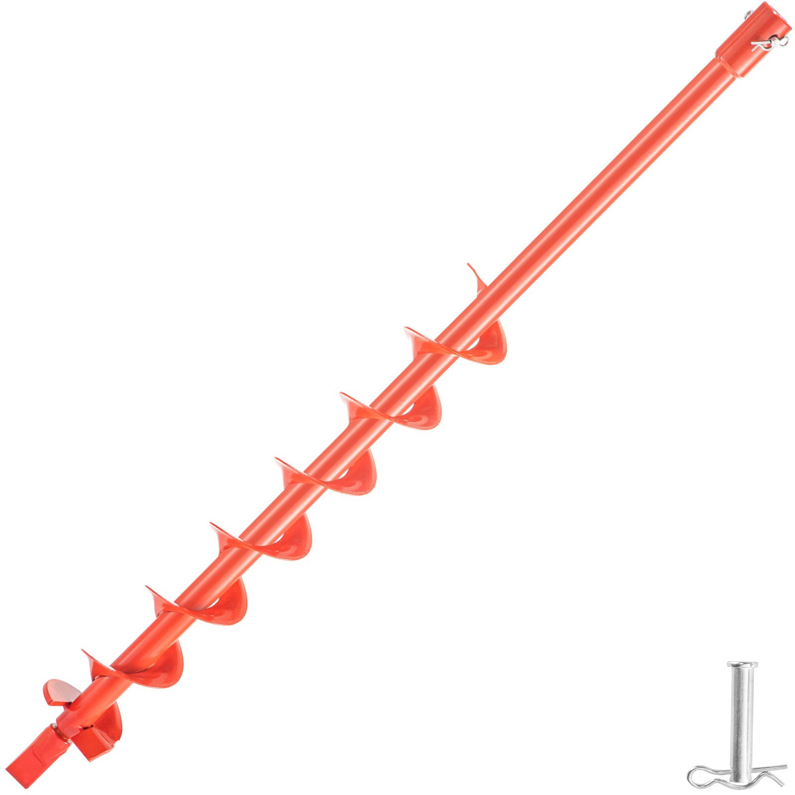 VEVOR Auger Drill Bit, 3'' (D) x 35'' (L) Garden Auger Drill Bit with