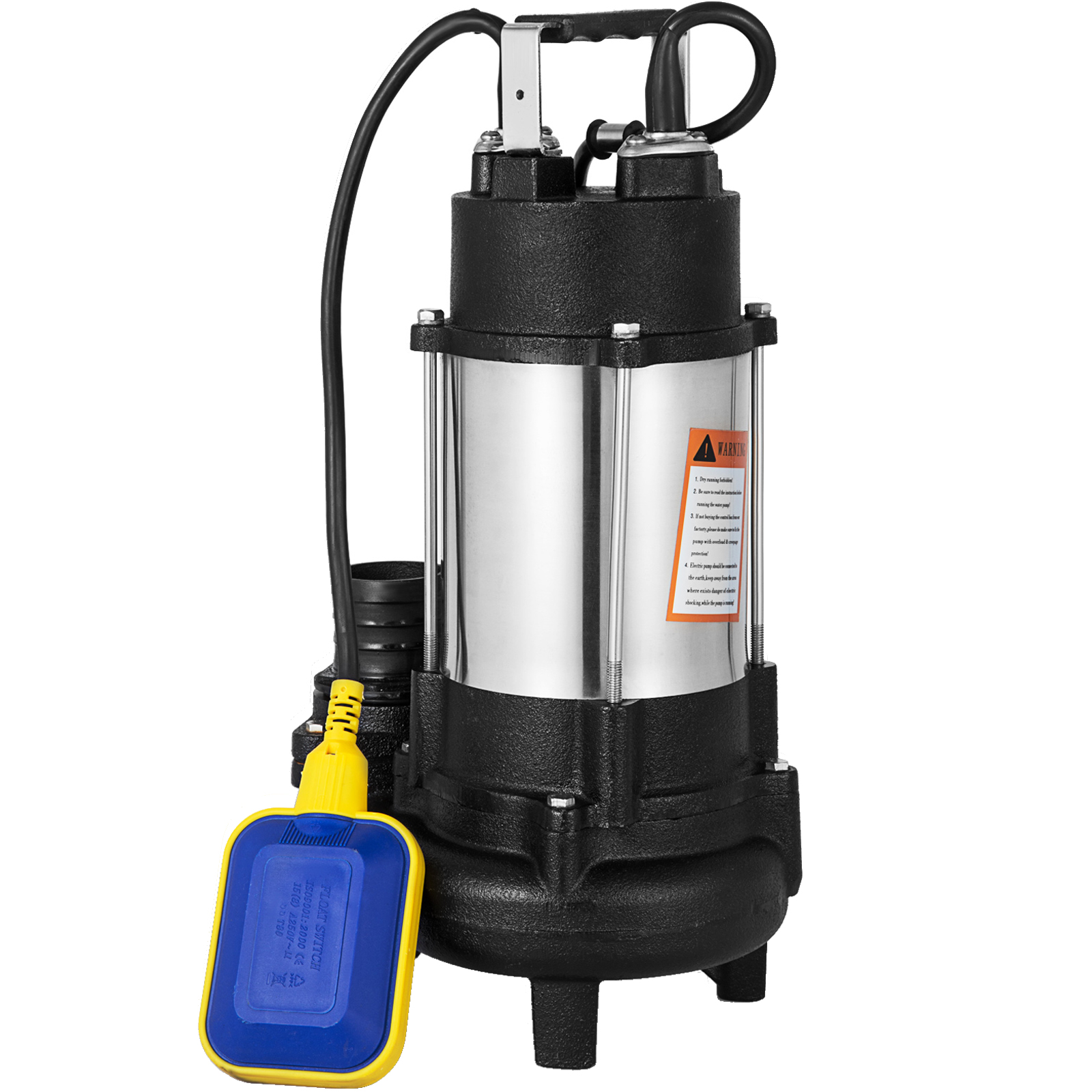 1hp Sewage Pump 6340gph Hmax 62ft Stainless Steel Submersible Sump ...