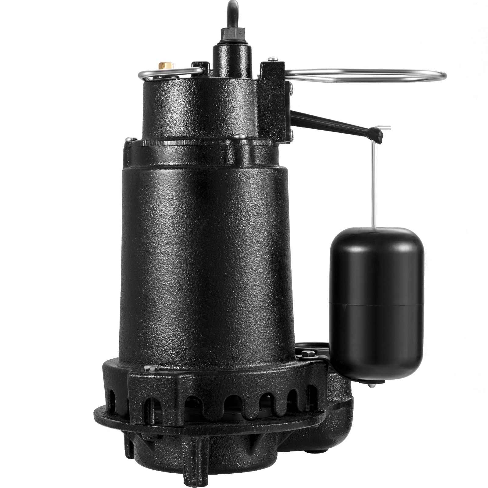 VEVOR 1HP Sewage Pump, 5600 GPH Cast Iron Submersible Sump Pump with