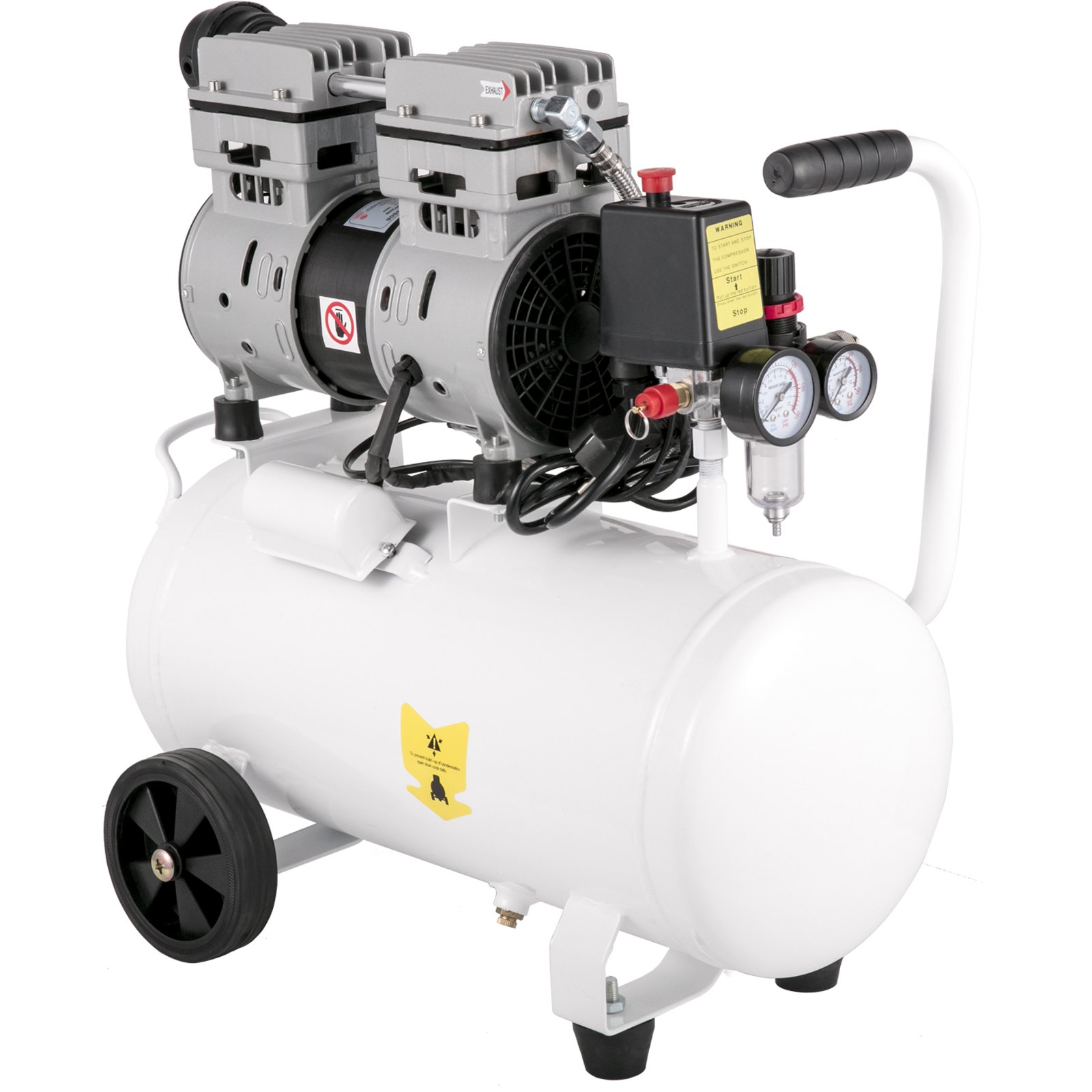 VEVOR Air Compressor 6.6 Gallon, Portable Air Compressor 1 HP, Oil Free ...