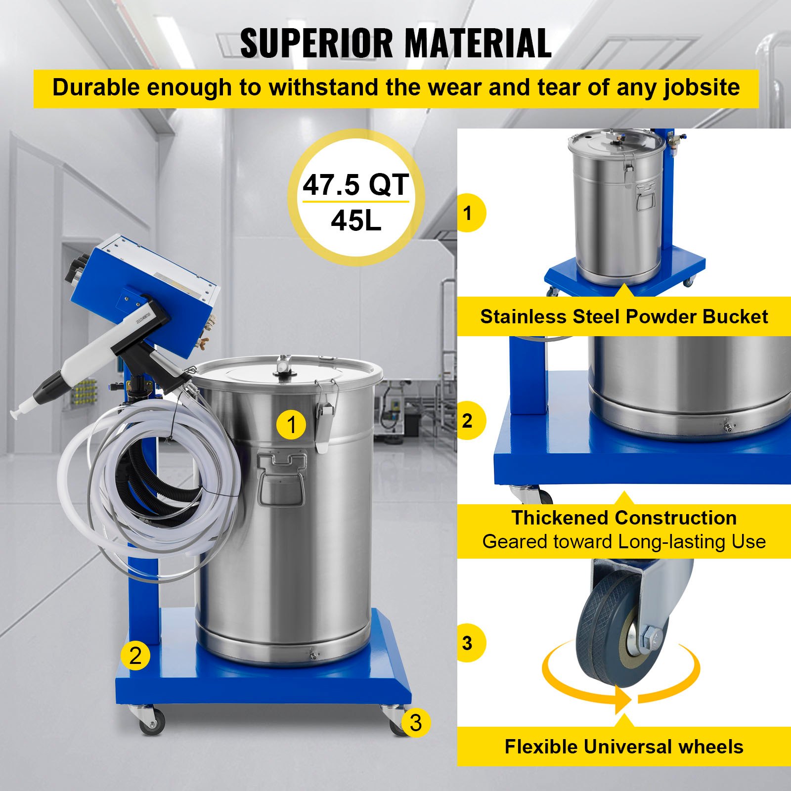 VEVOR Vevor Powder Coating Machine Wx958 Industrial Paint Sprayer