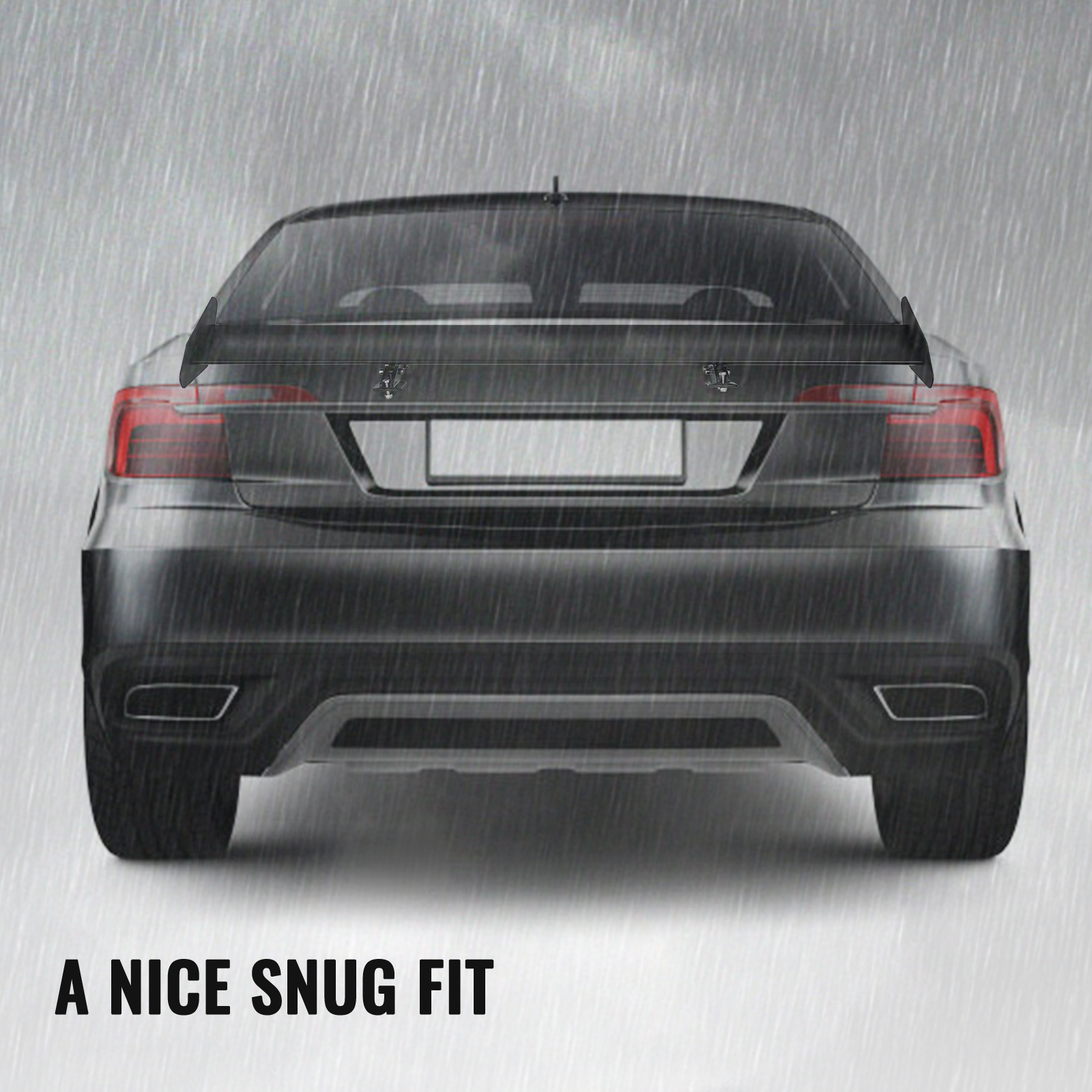 Lightweight 110cm Car Aluminum Single Deck Rear GT Style Racing Spoiler ...