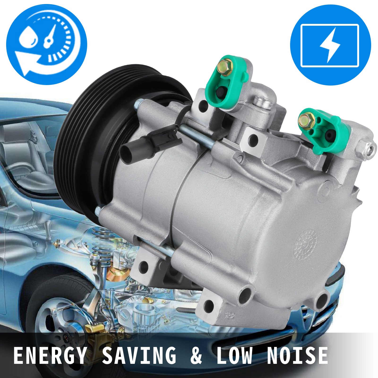 2001 2002 2003 2004 2005 2006 for Hyundai Santa Fe AC Compressor A/C 2 ...