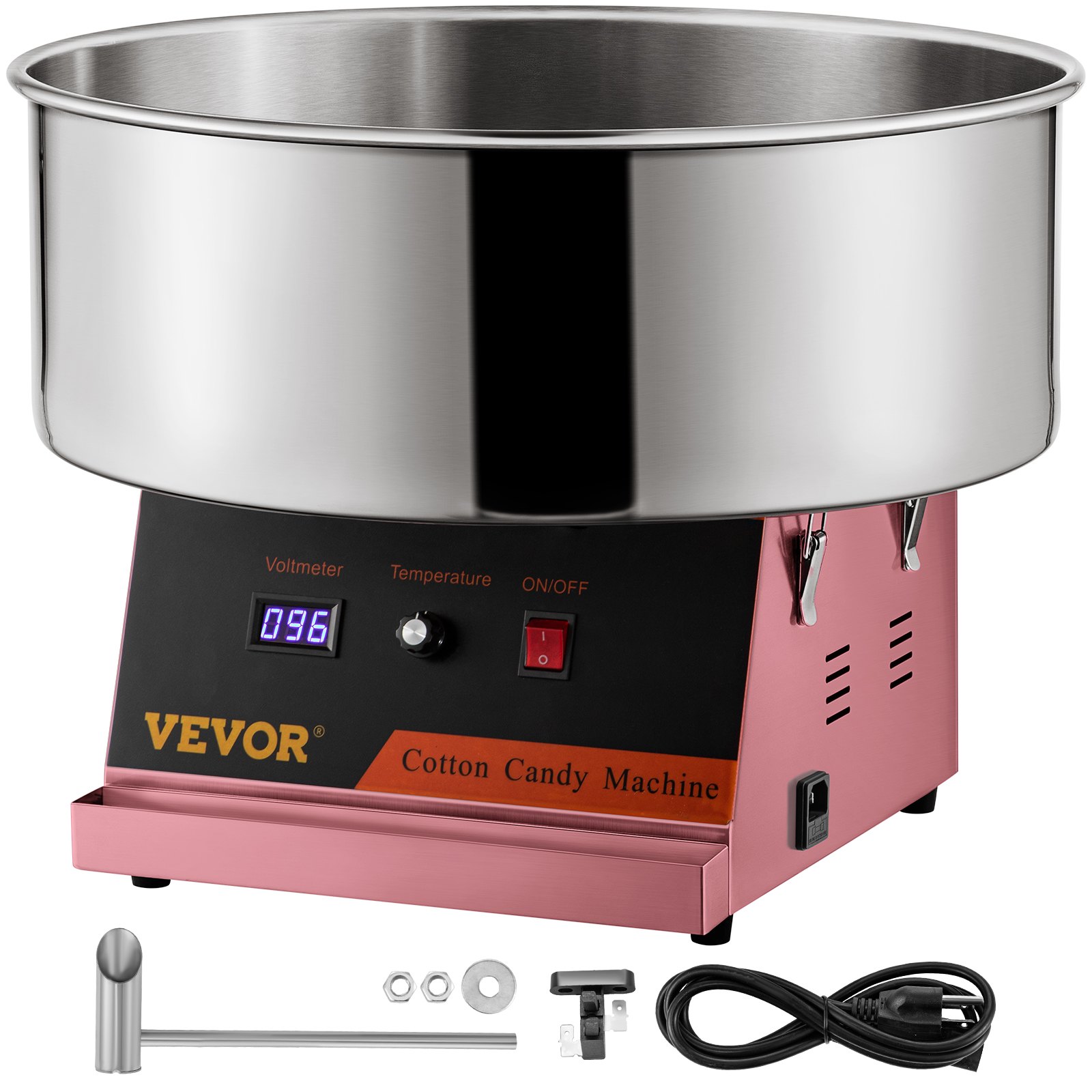 VEVOR Electric Cotton Candy Machine, 19.7-inch Cotton Candy Maker ...