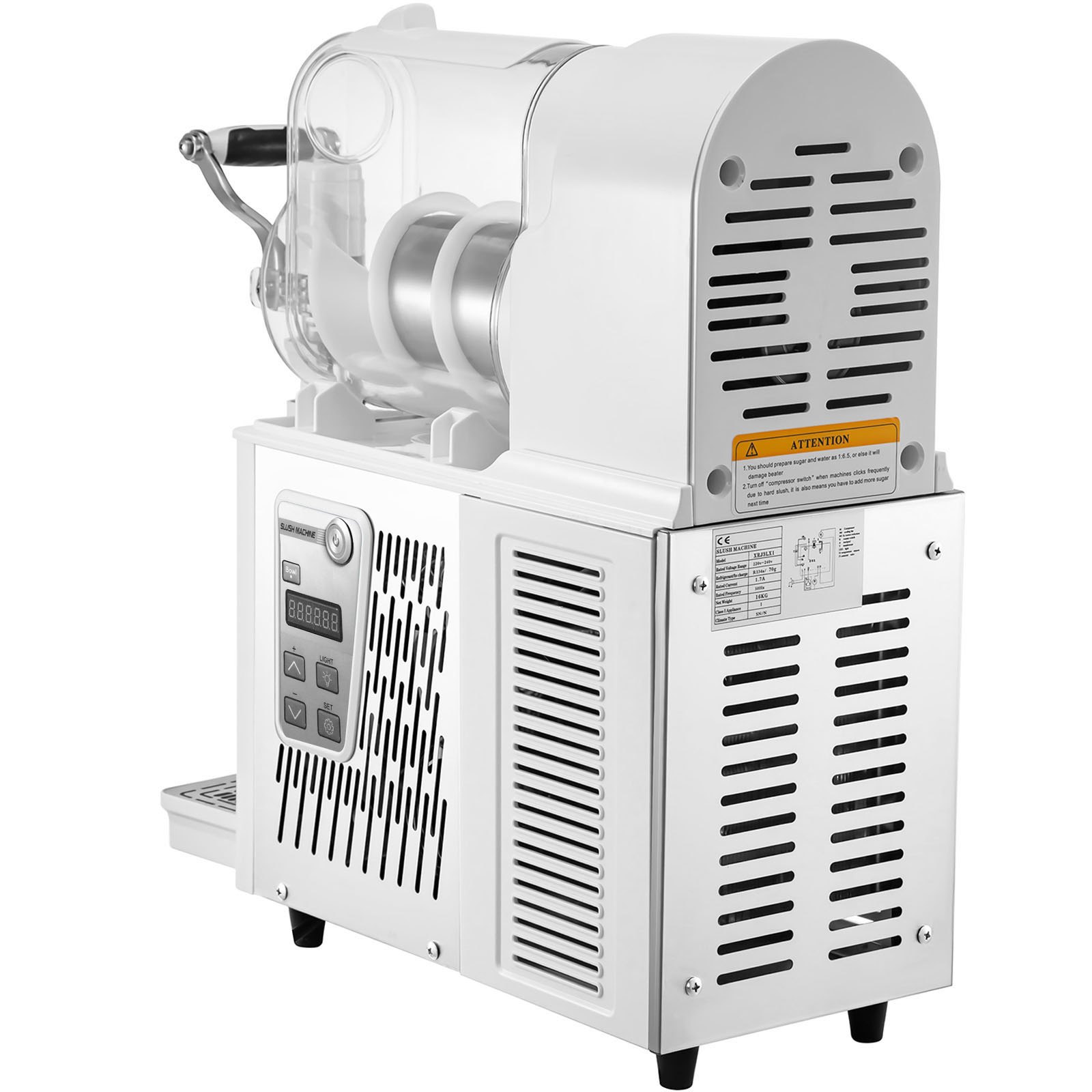 VEVOR Commercial Slushy Machine, 3L Single Bowl Slush Drink Maker, 330W