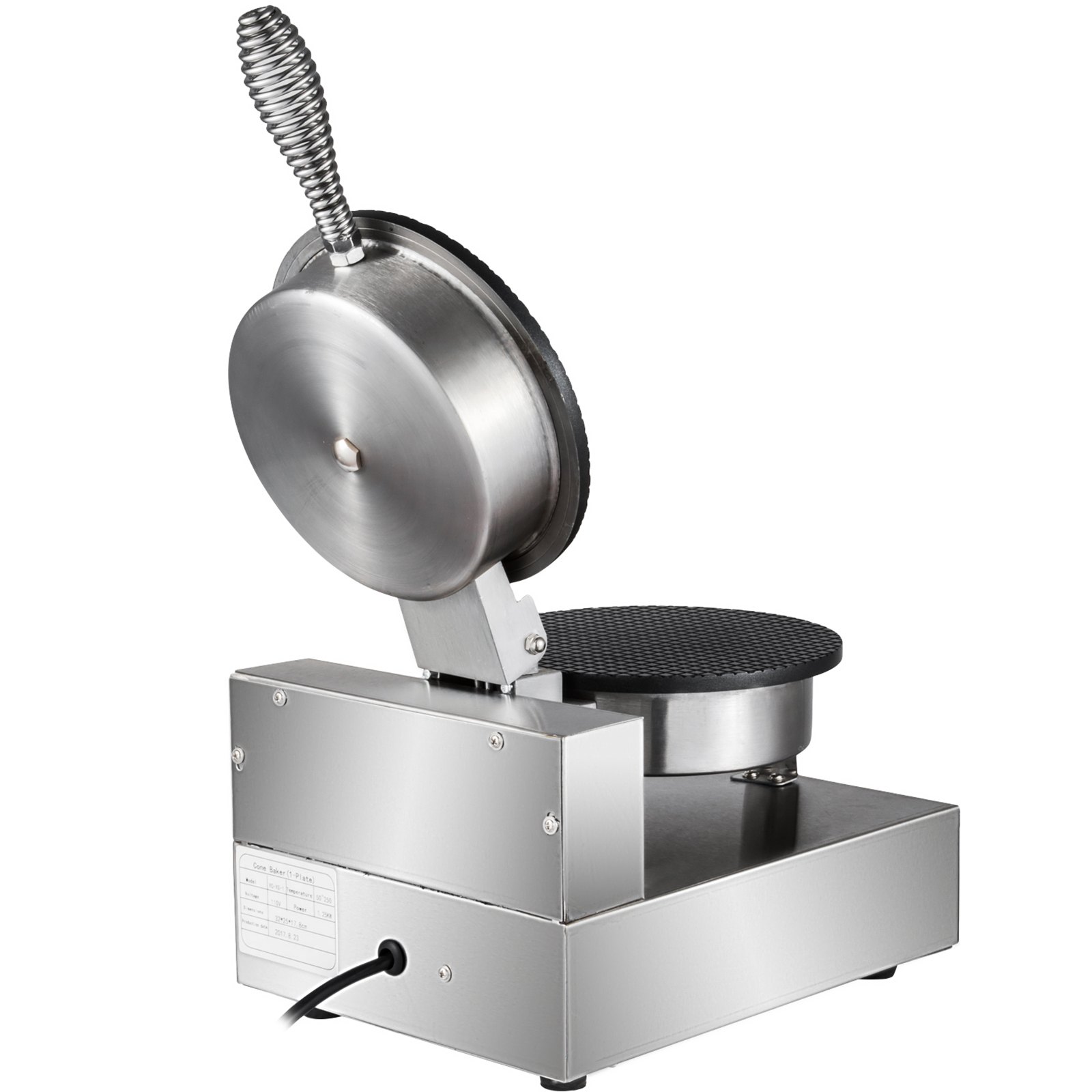 VEVOR Commercial Ice Cream Cone Waffle Maker Machine, 110V Electric