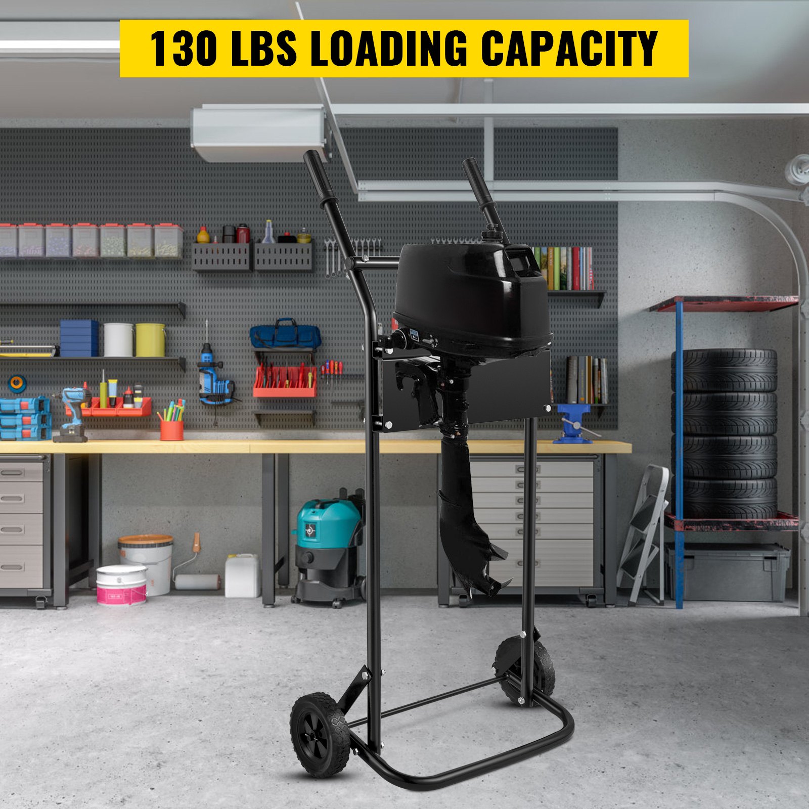 VEVOR Boat Motor Stand, 130 LBS Outboard Motor Carrier, 60 KG Outboard