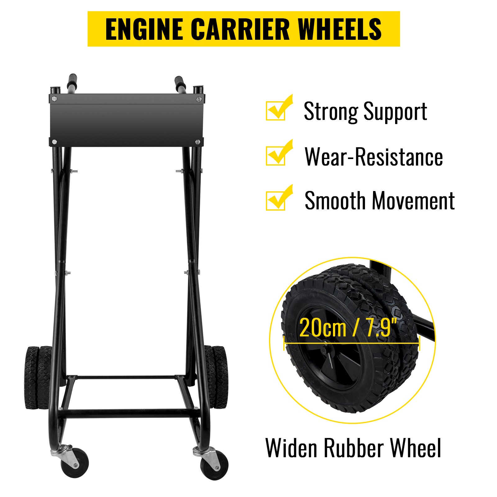 VEVOR OutBoat Motor Stand, 350 LBS Board Motor Carrier, 160 KG Outboard
