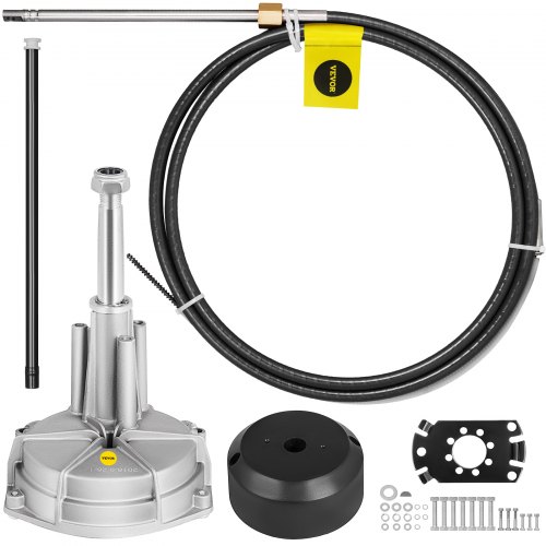 VEVOR Outboard Steering Kit 16' Boat Steering Cables 16 Feet Boat