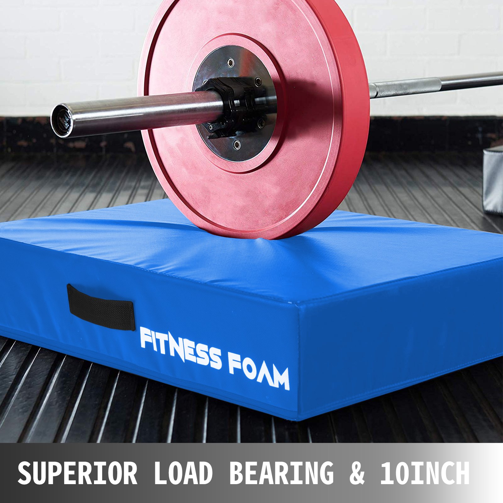VEVOR Fitness Crash Pad,10 inch Barbell Crash Cushion Pads