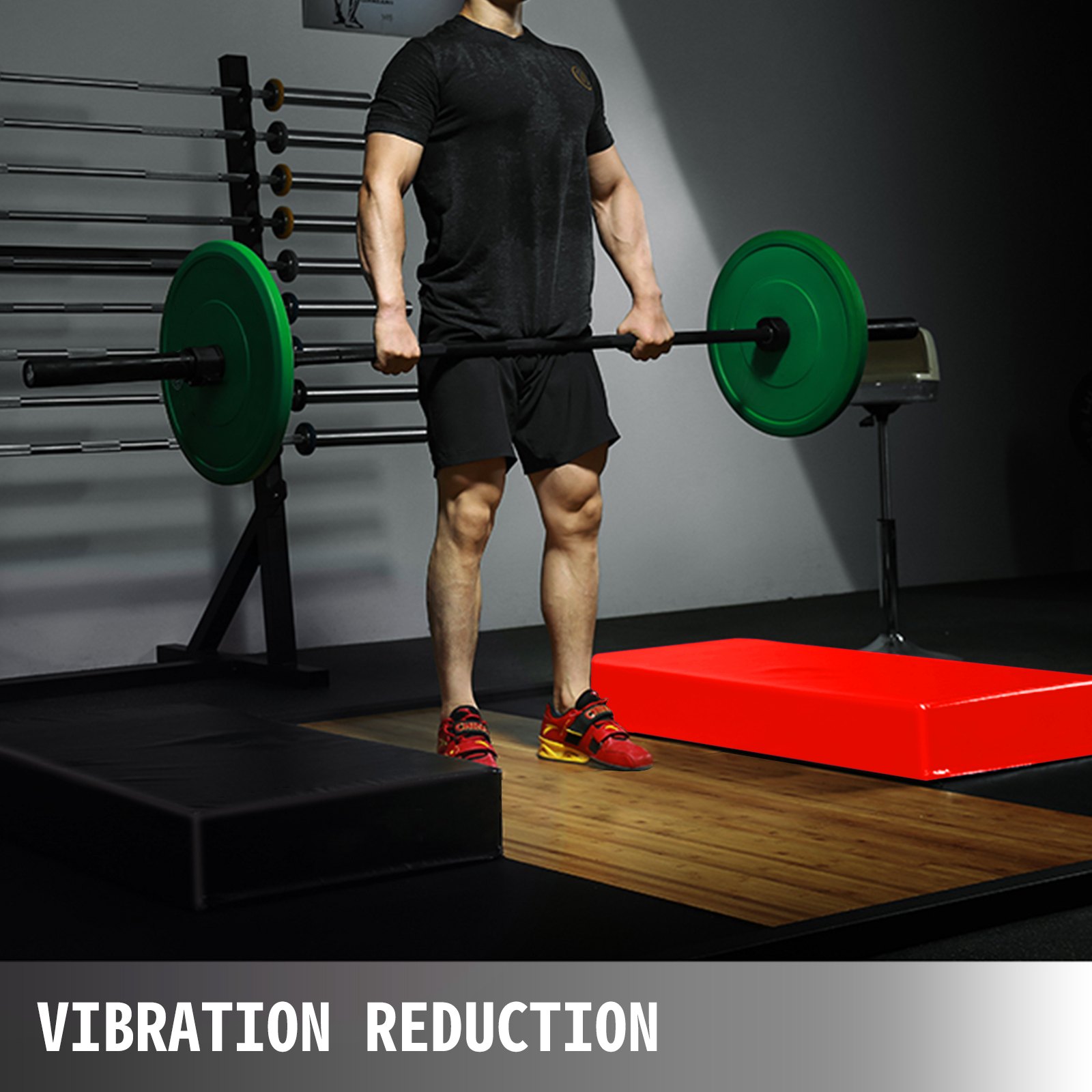 VEVOR Fitness Crash Pad,10 inch Barbell Crash Cushion Pads, Weightlifting Protector Falling Pads