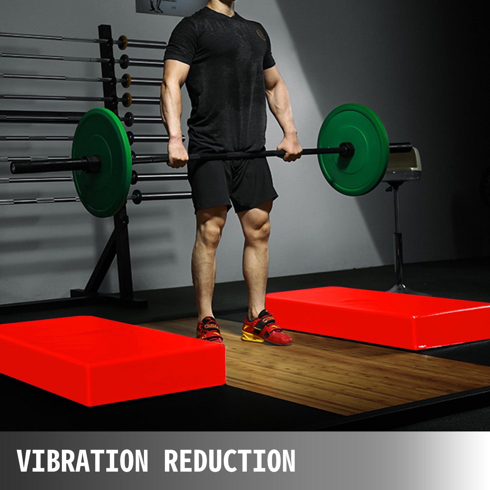 VEVOR Fitness Crash Pad,10 inch Barbell Crash Cushion Pads, Weightlifting Protector Falling Pads