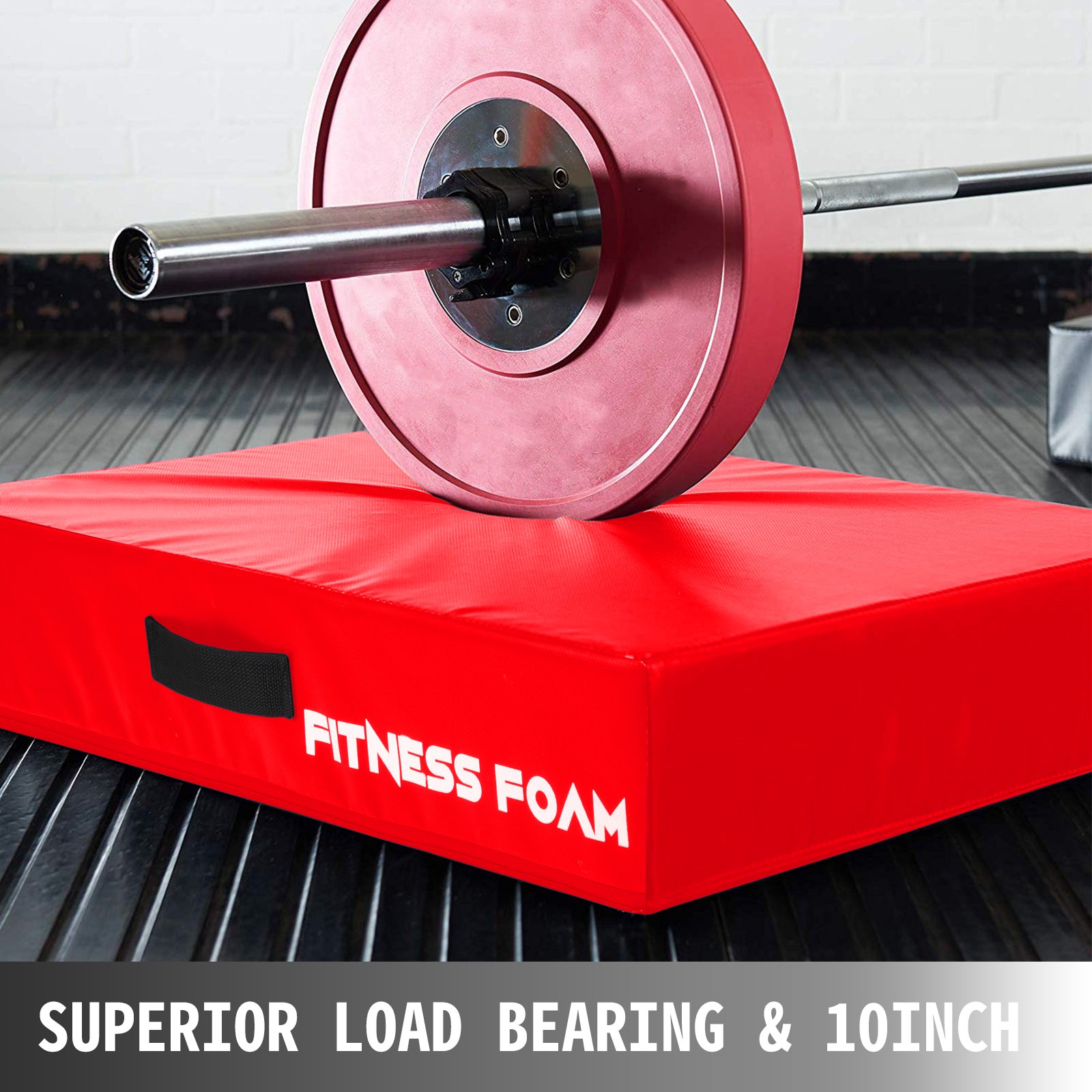 VEVOR Fitness Crash Pad,10 inch Barbell Crash Cushion Pads