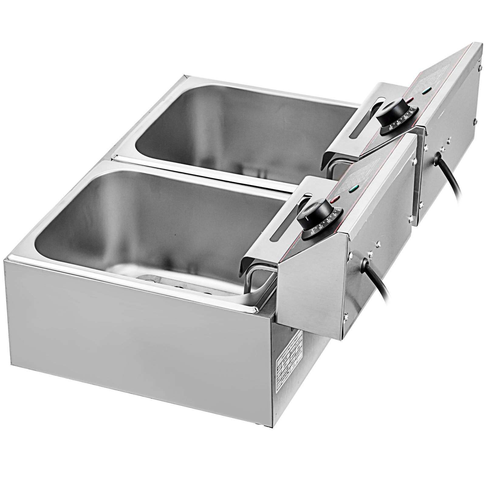 VEVOR VEVOR Commercial Deep Fryer 12L Electric Fryer 5000W Twin Basket