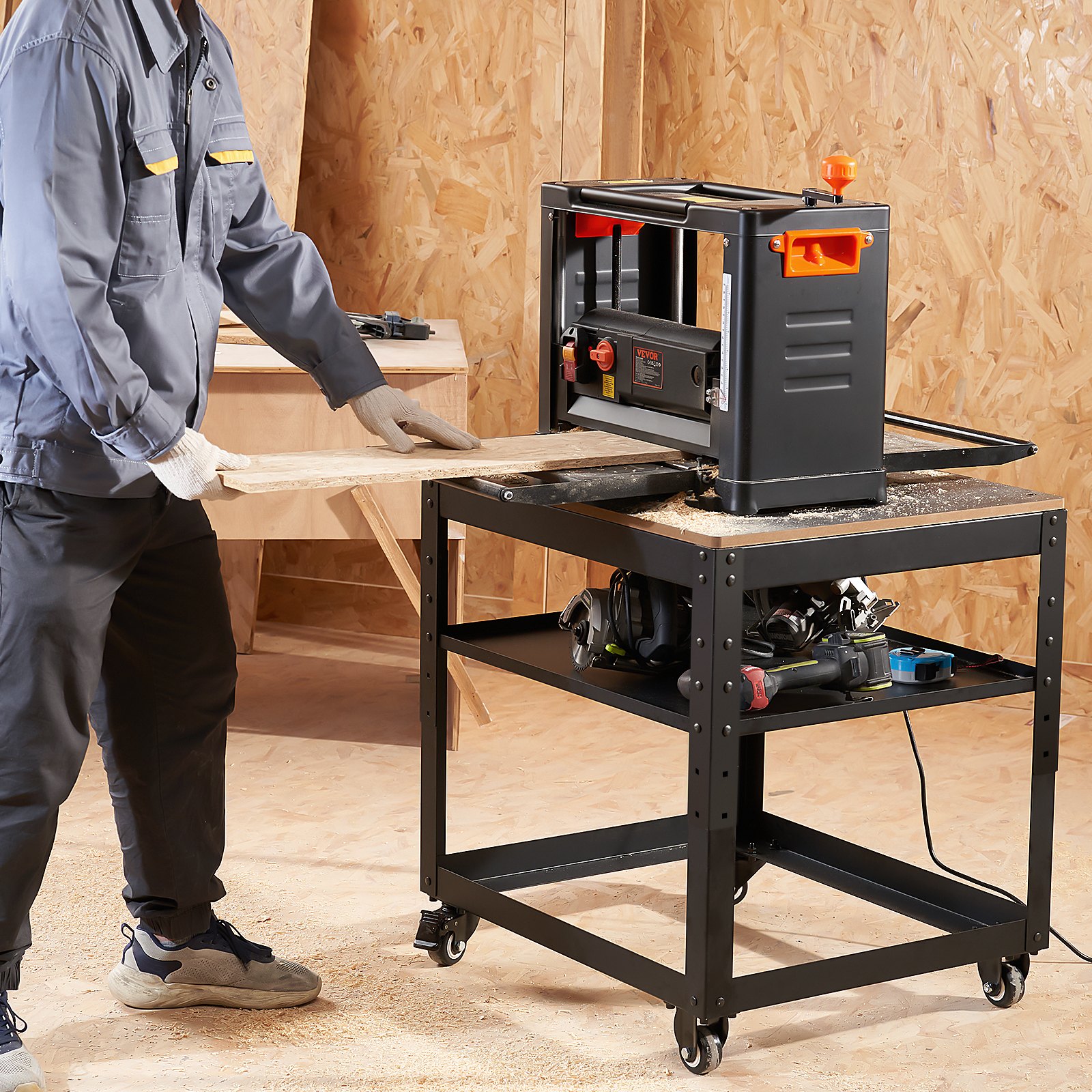 VEVOR Planer Stand, 100 lbs/ 45 kg heavy loads, ThreeGear Height