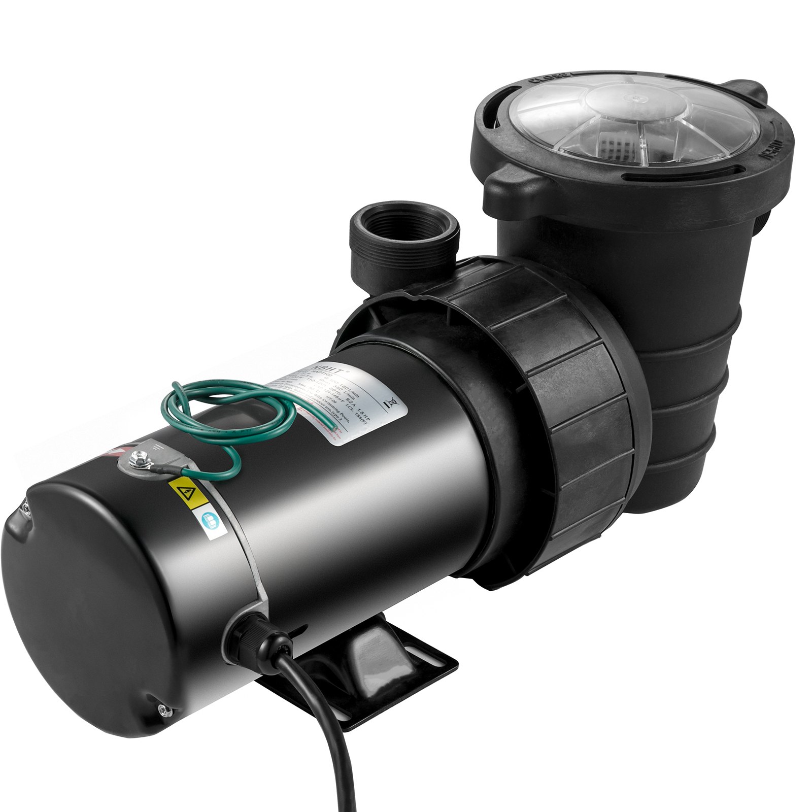 VEVOR Pool Pump, 1.5 HP 1100W In/Ground Swimming Pool Pump w/4980 GPH